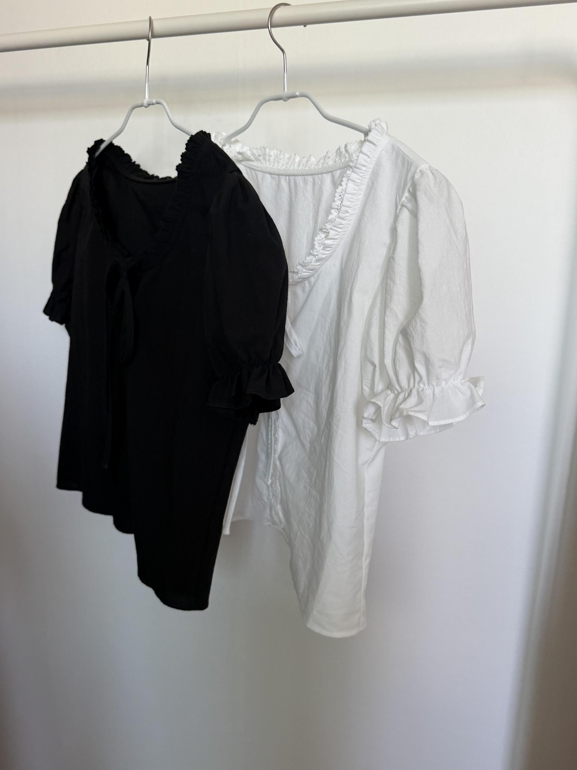 joy lace blouse (white/black)