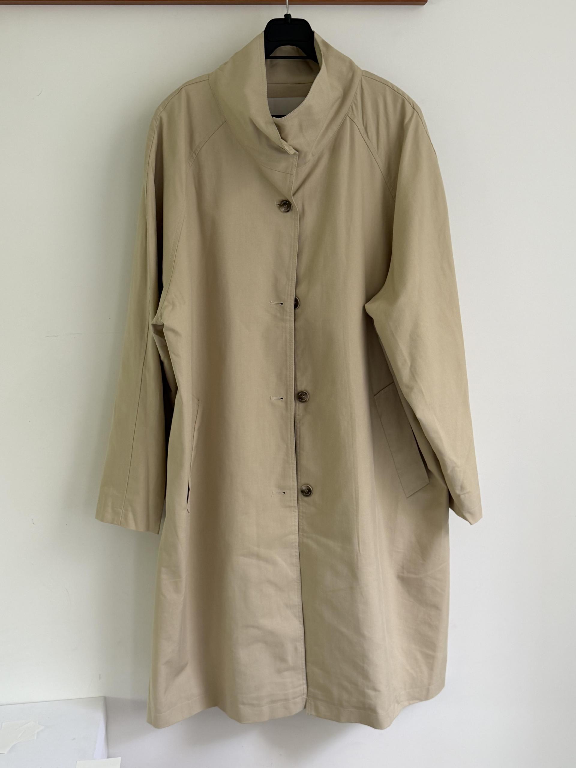 post single trench coat (beige)