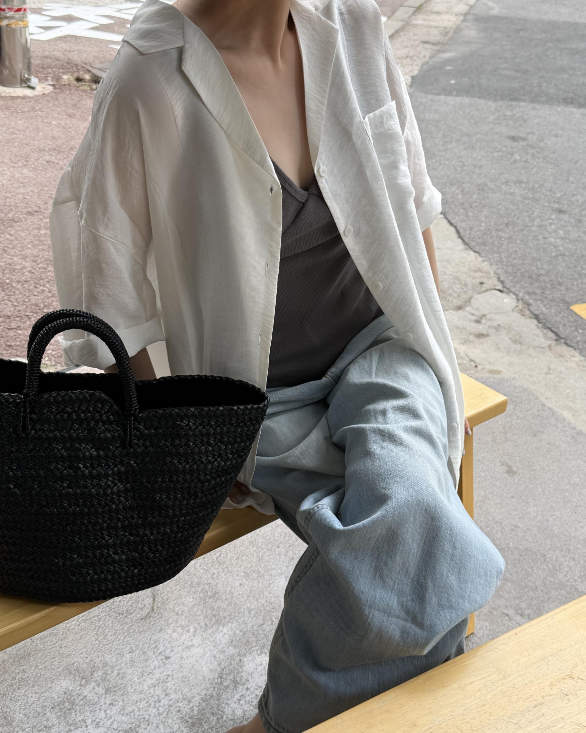 gloss half shirt (cream)