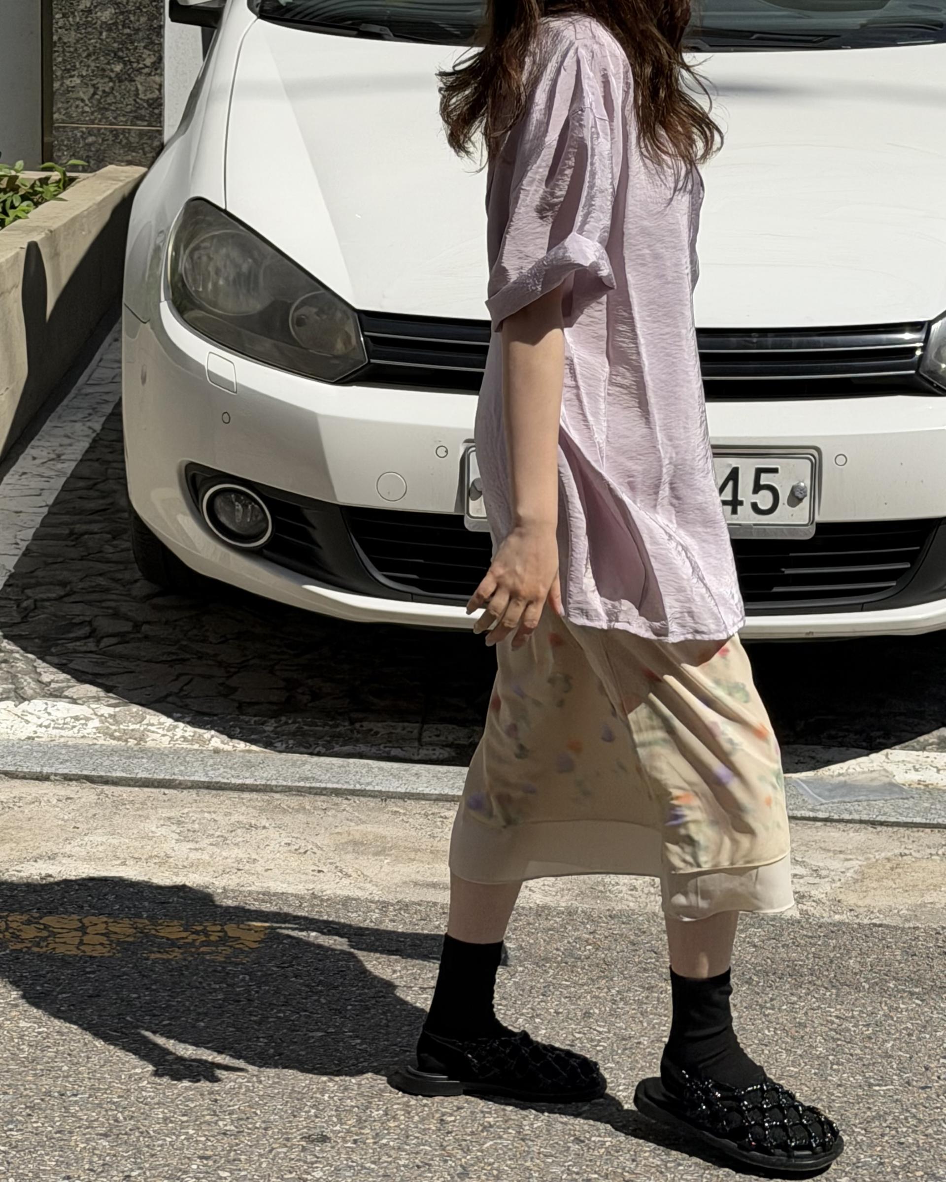 bong bong skirt (beige/black)