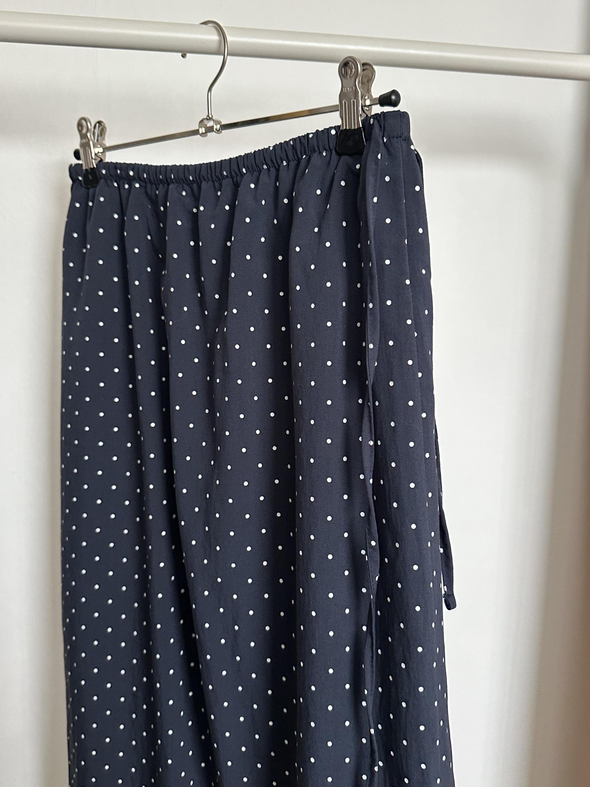dot maxi skirt