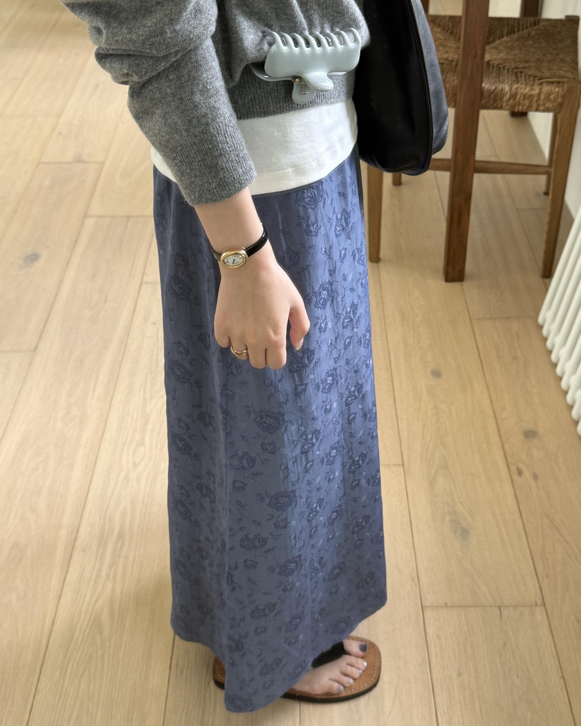 till deep v-neck knit (grey)
