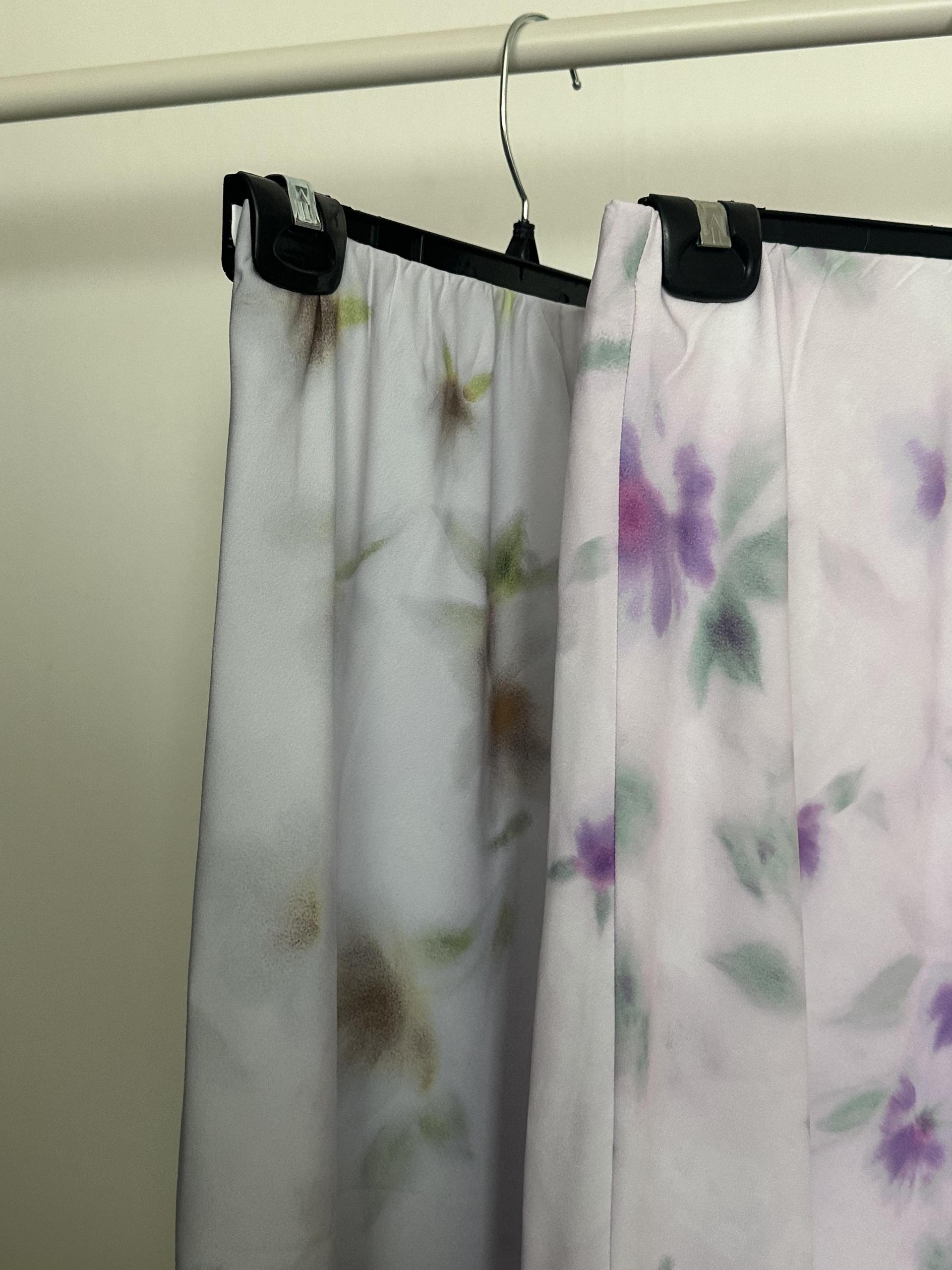palette lace skirt (grey/purple)