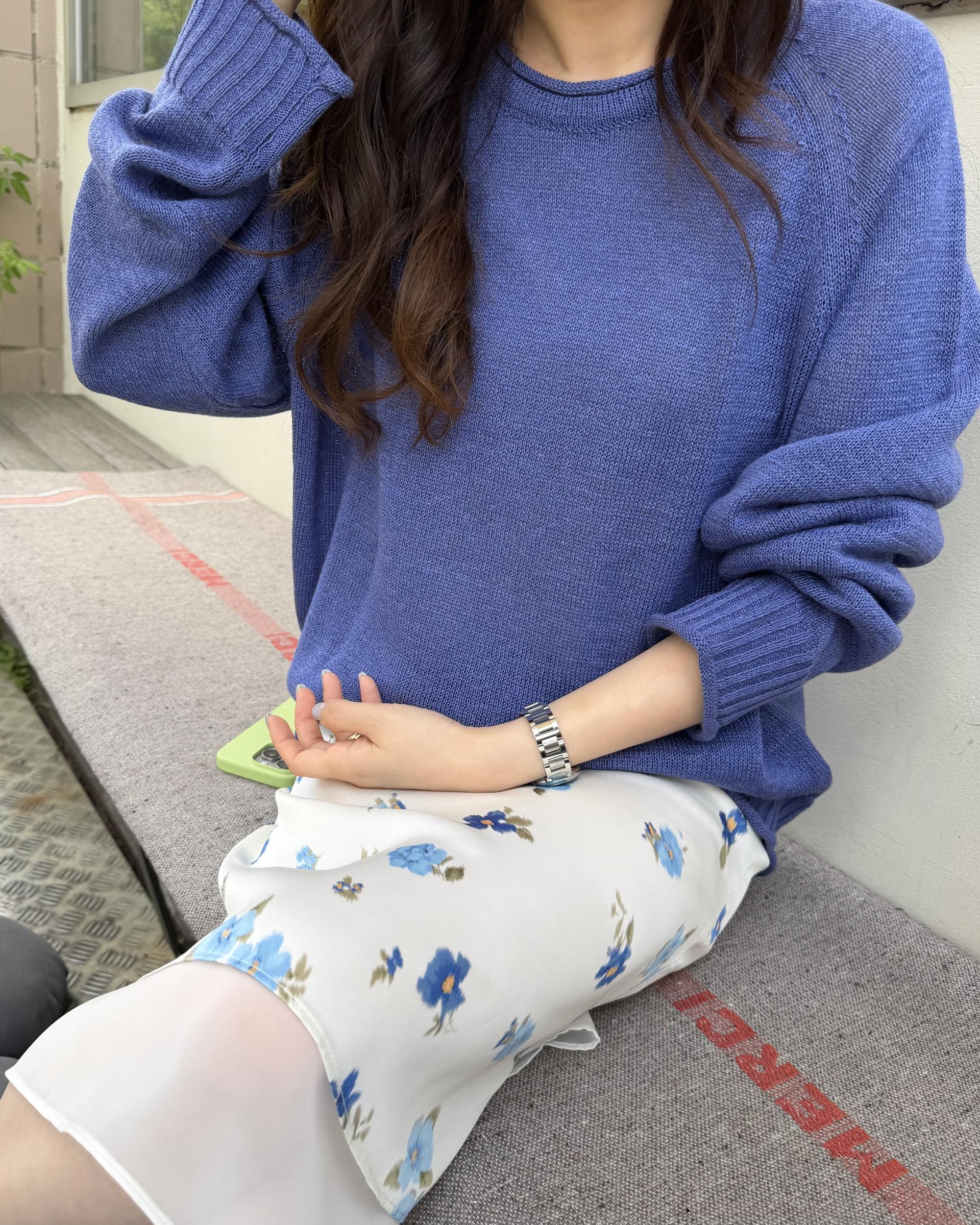 zen flower skirt (cream/mint)