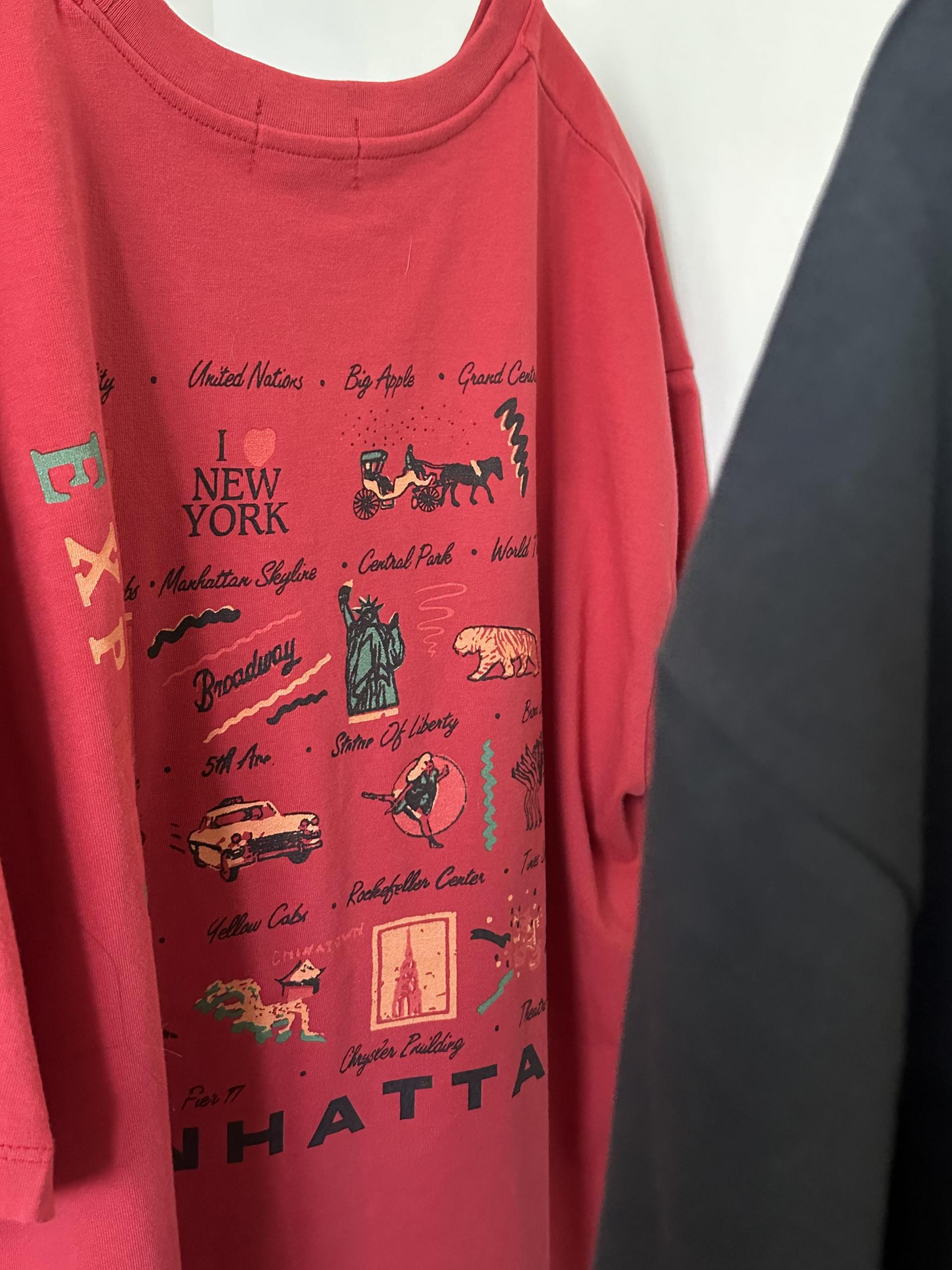 manhattan top (red/charcoal)