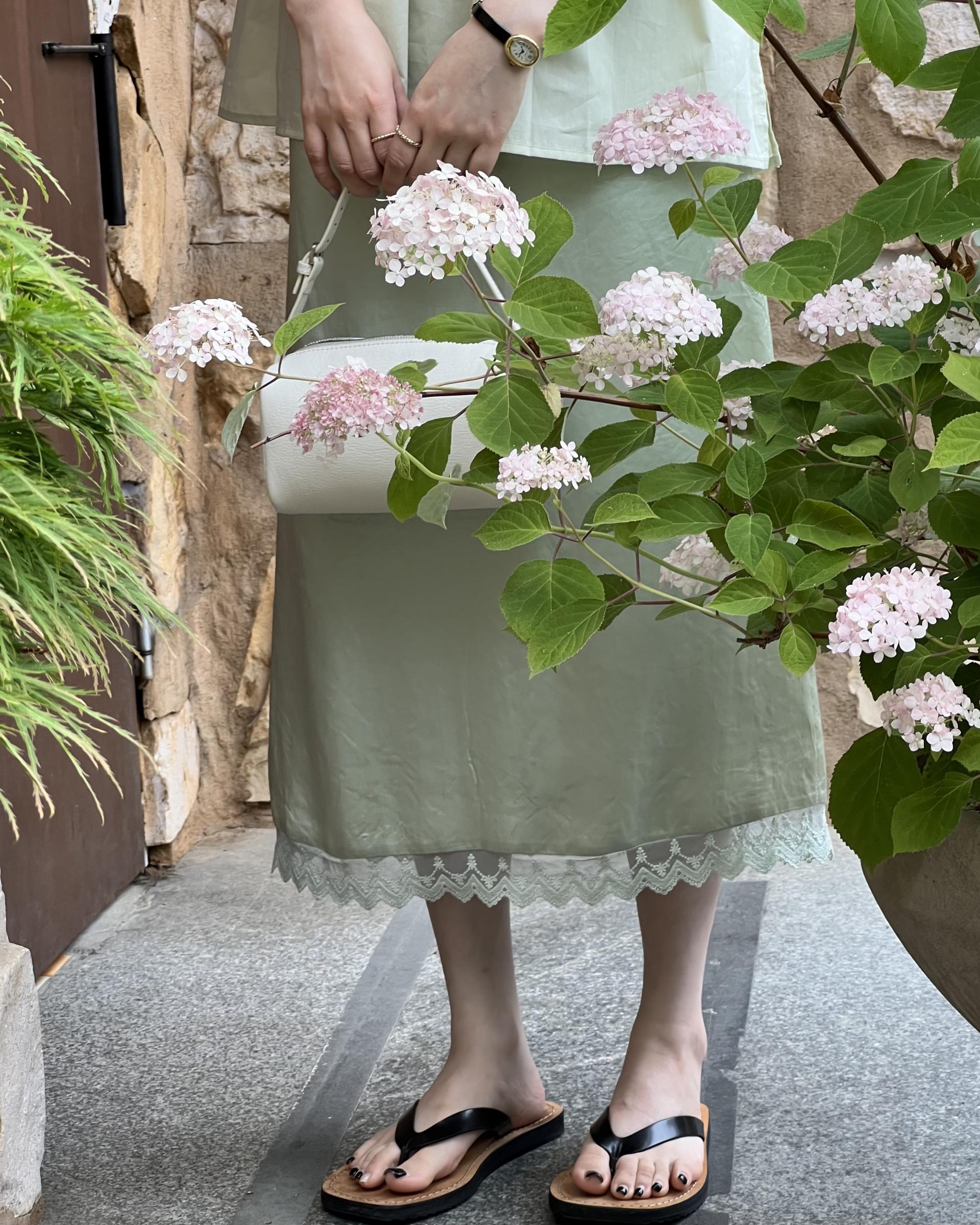 botanic blouse (mint/white)