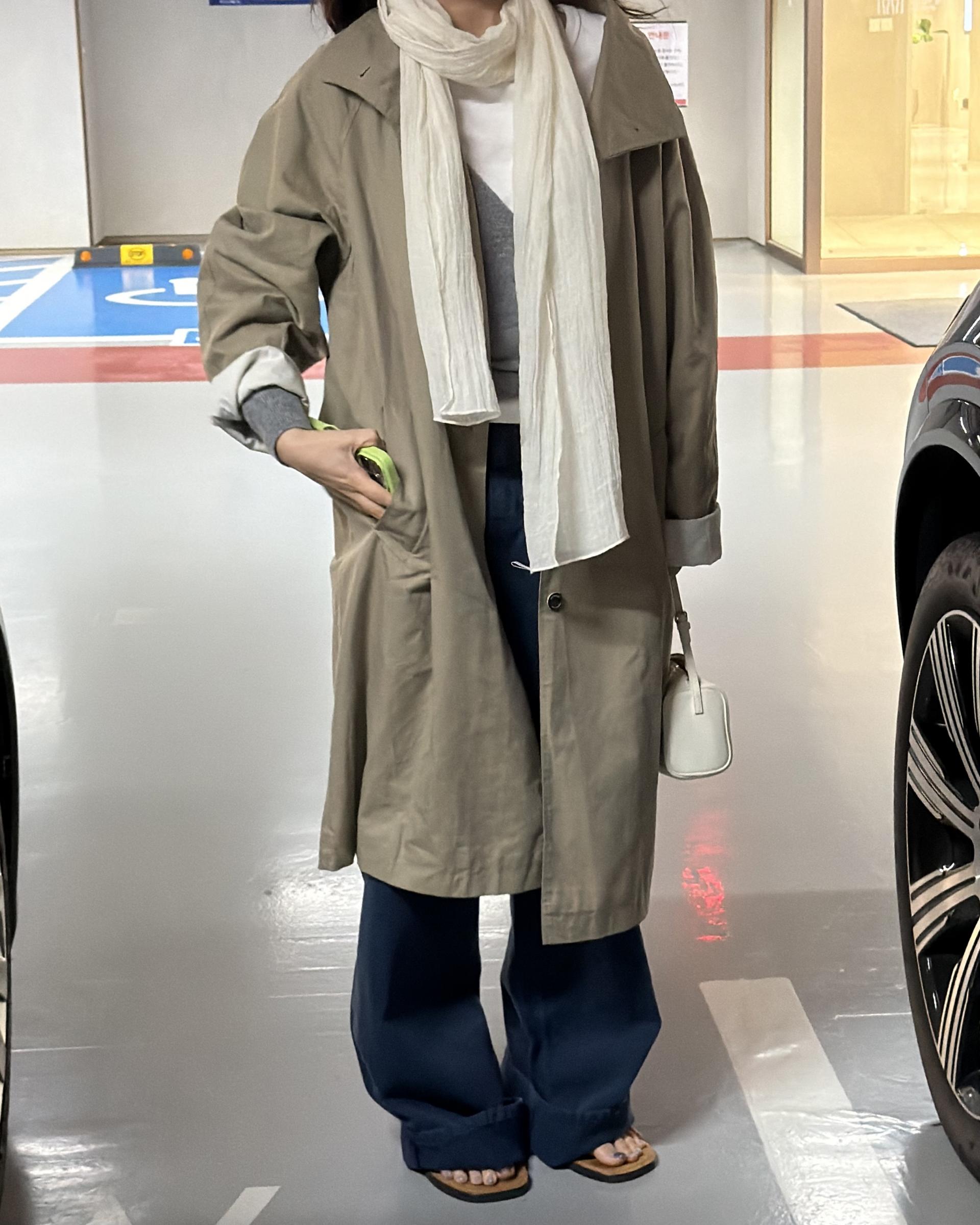 post single trench (khaki)