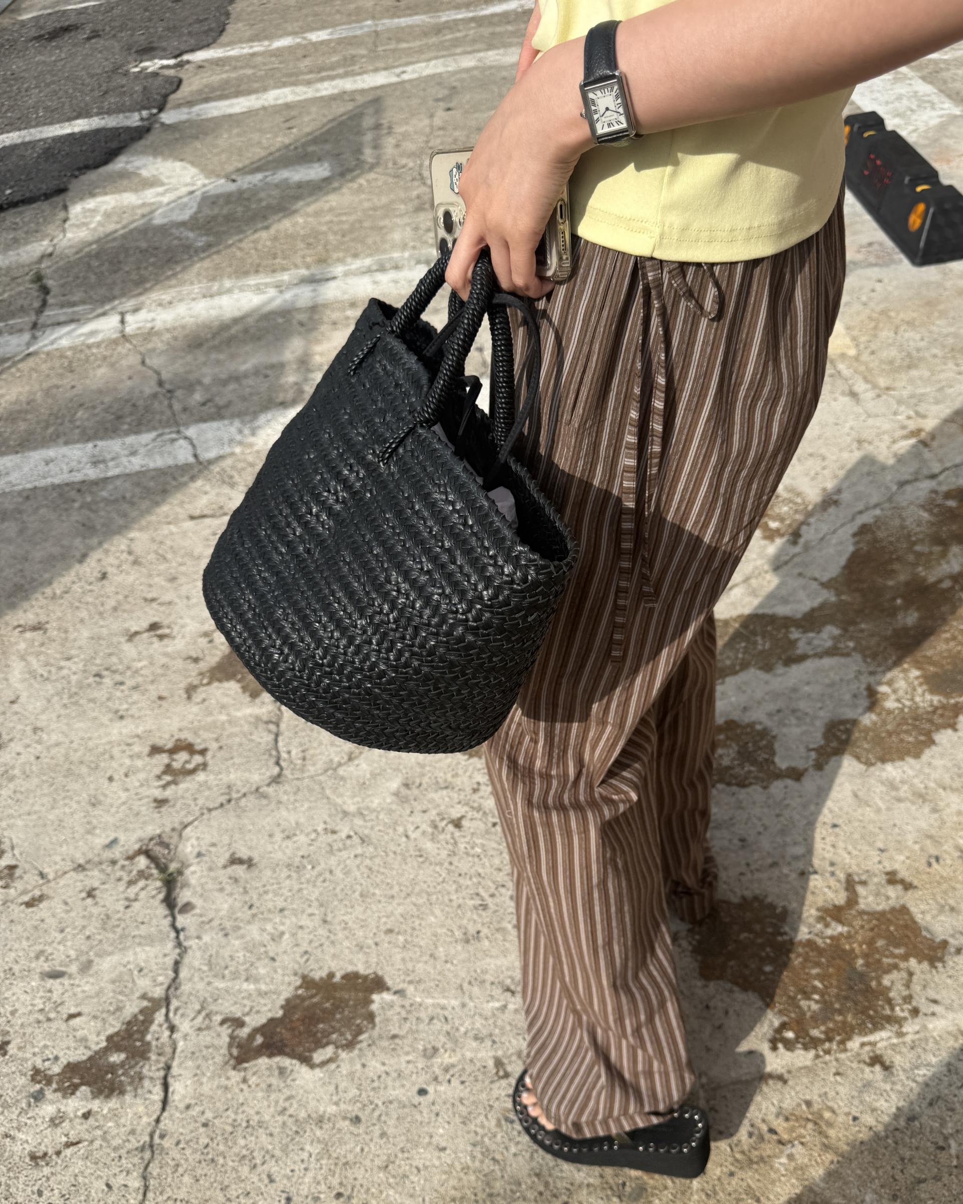 zinny stripe pants (blue/brown)