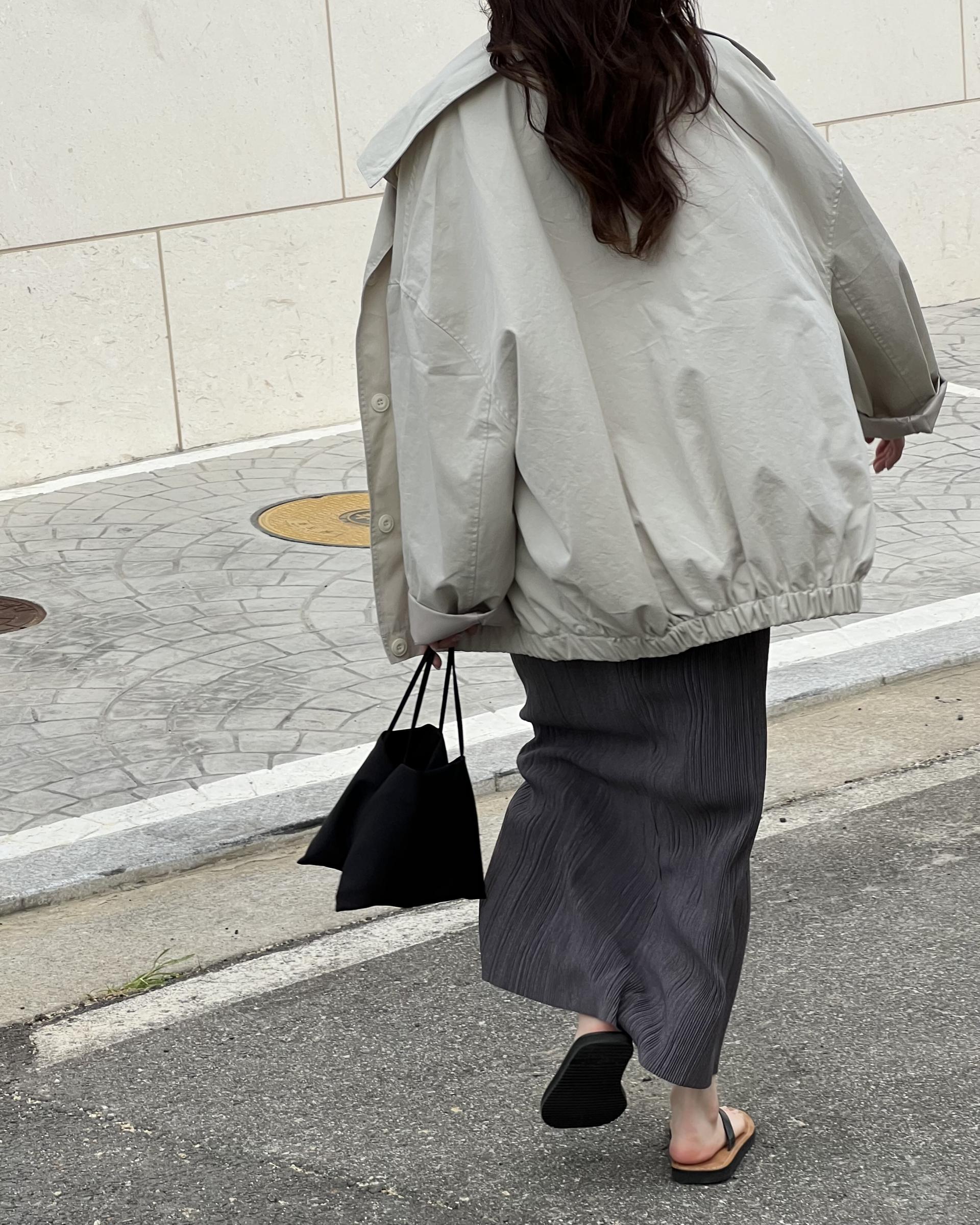 grocery half jumper (cream beige/navy)