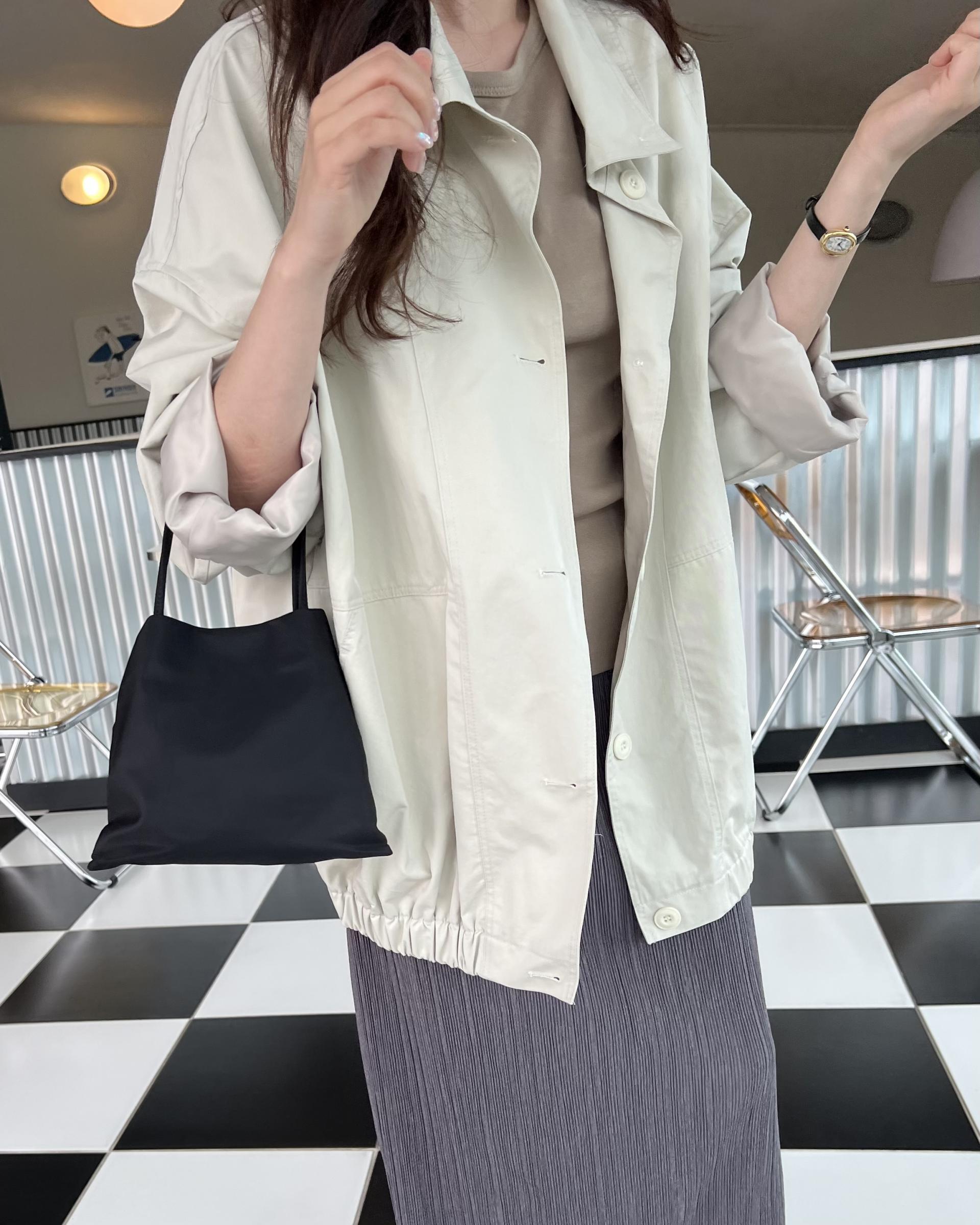 grocery half jumper (cream beige/navy)