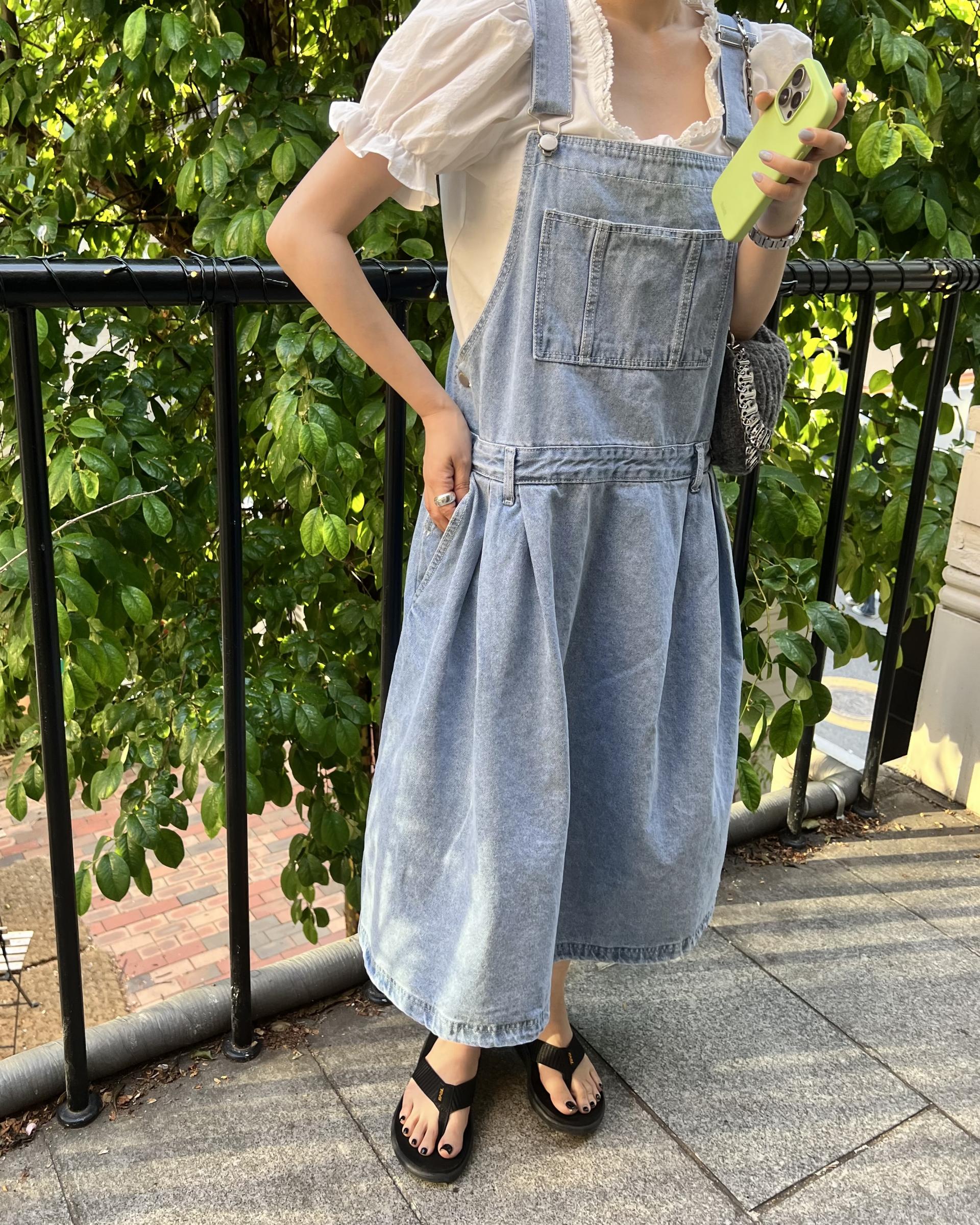miguel denim overall 완
