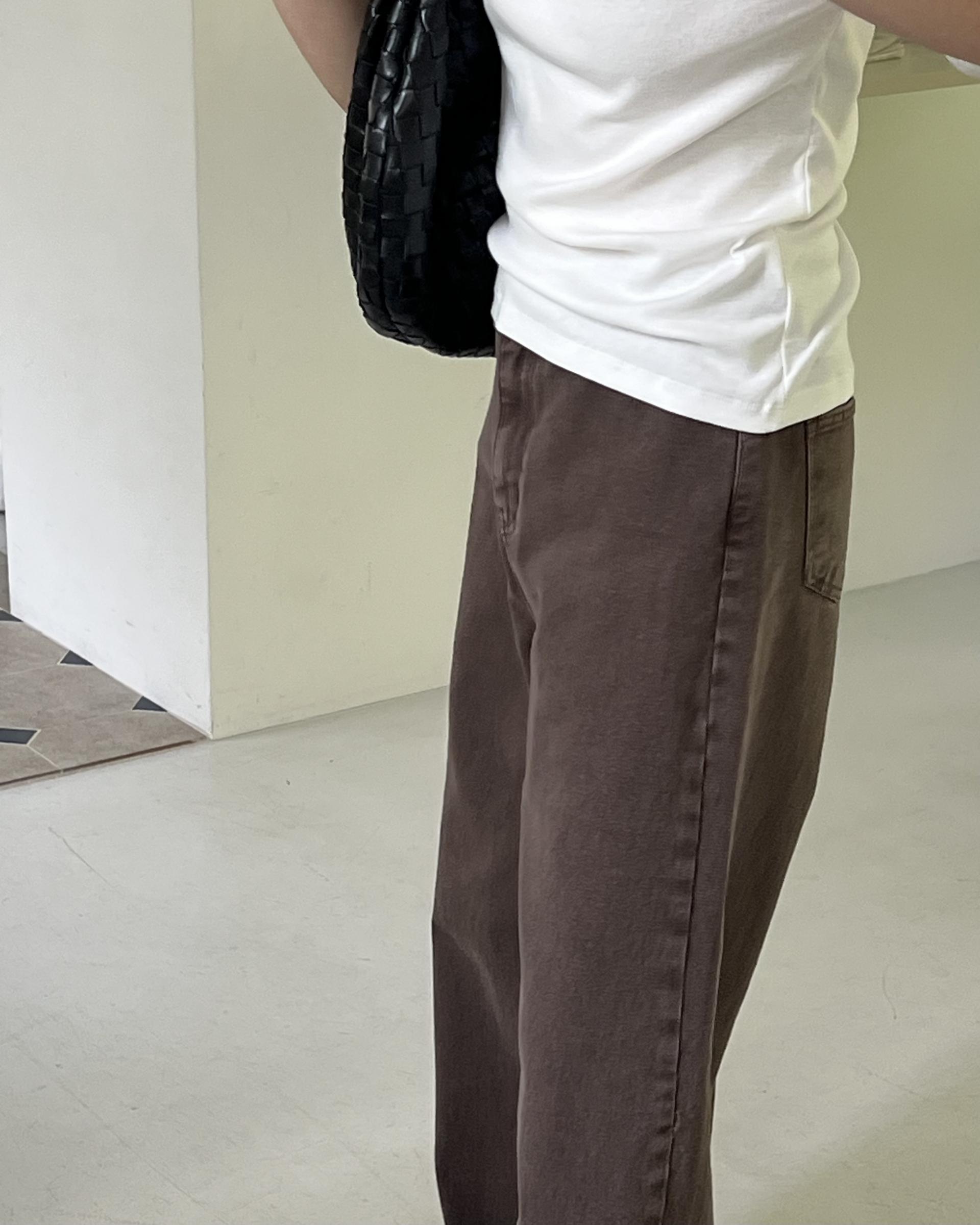 moon dying pants (brown/blue)