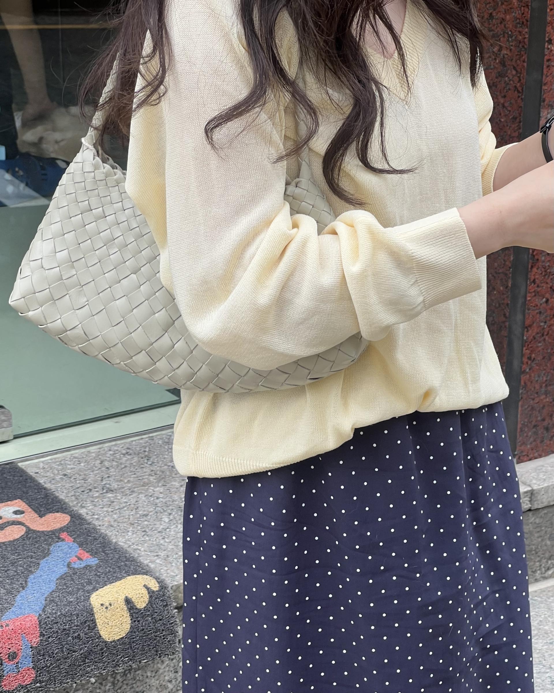 dot maxi skirt