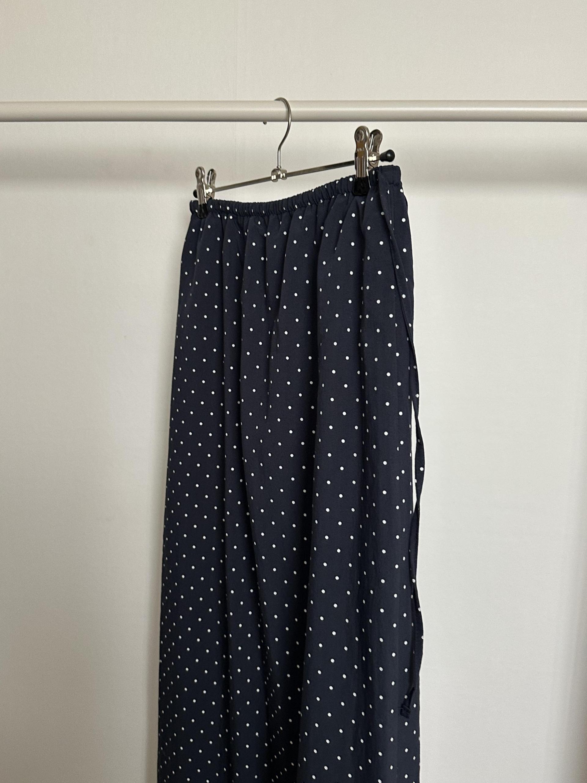 dot maxi skirt