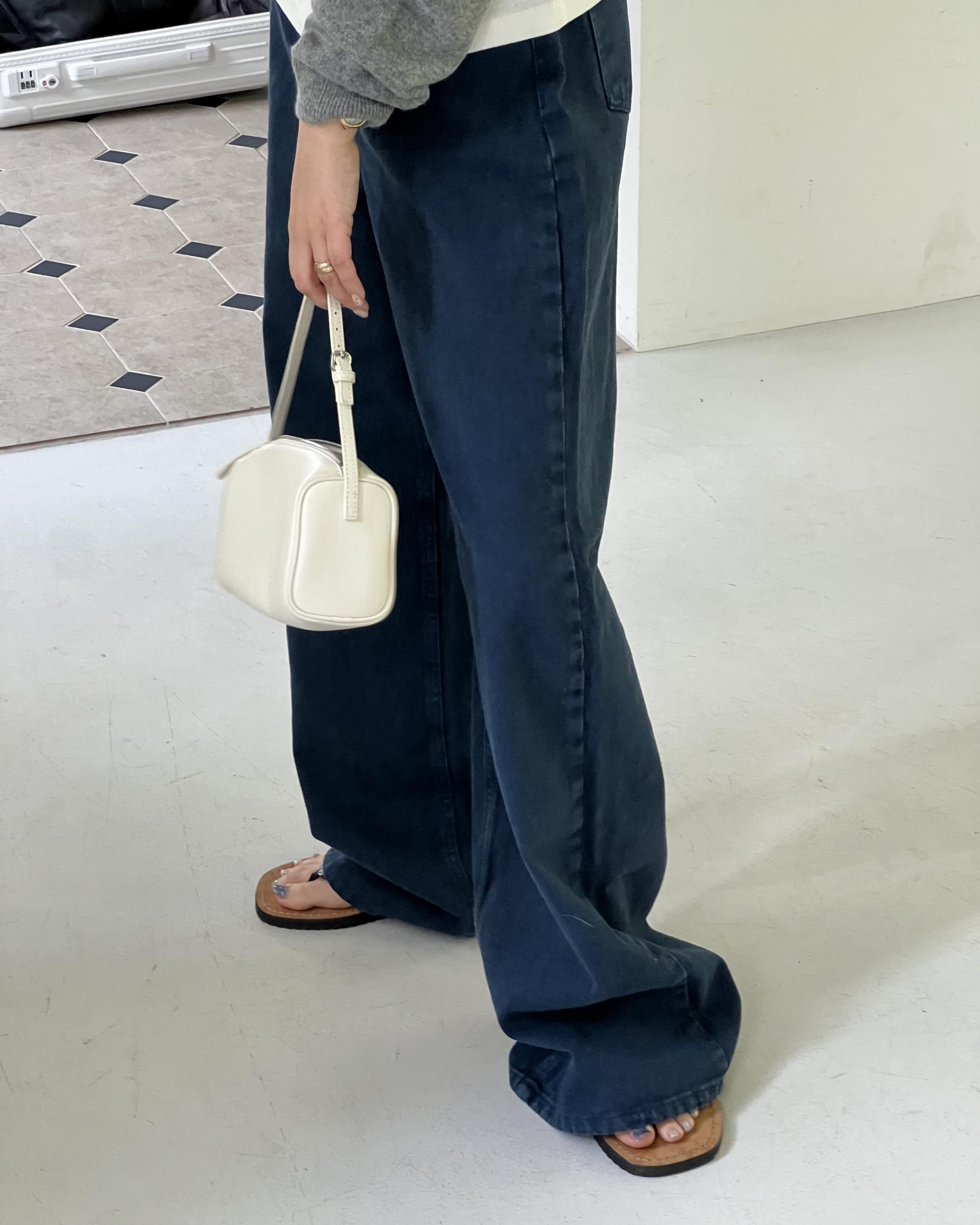 moon dying pants (brown/blue)
