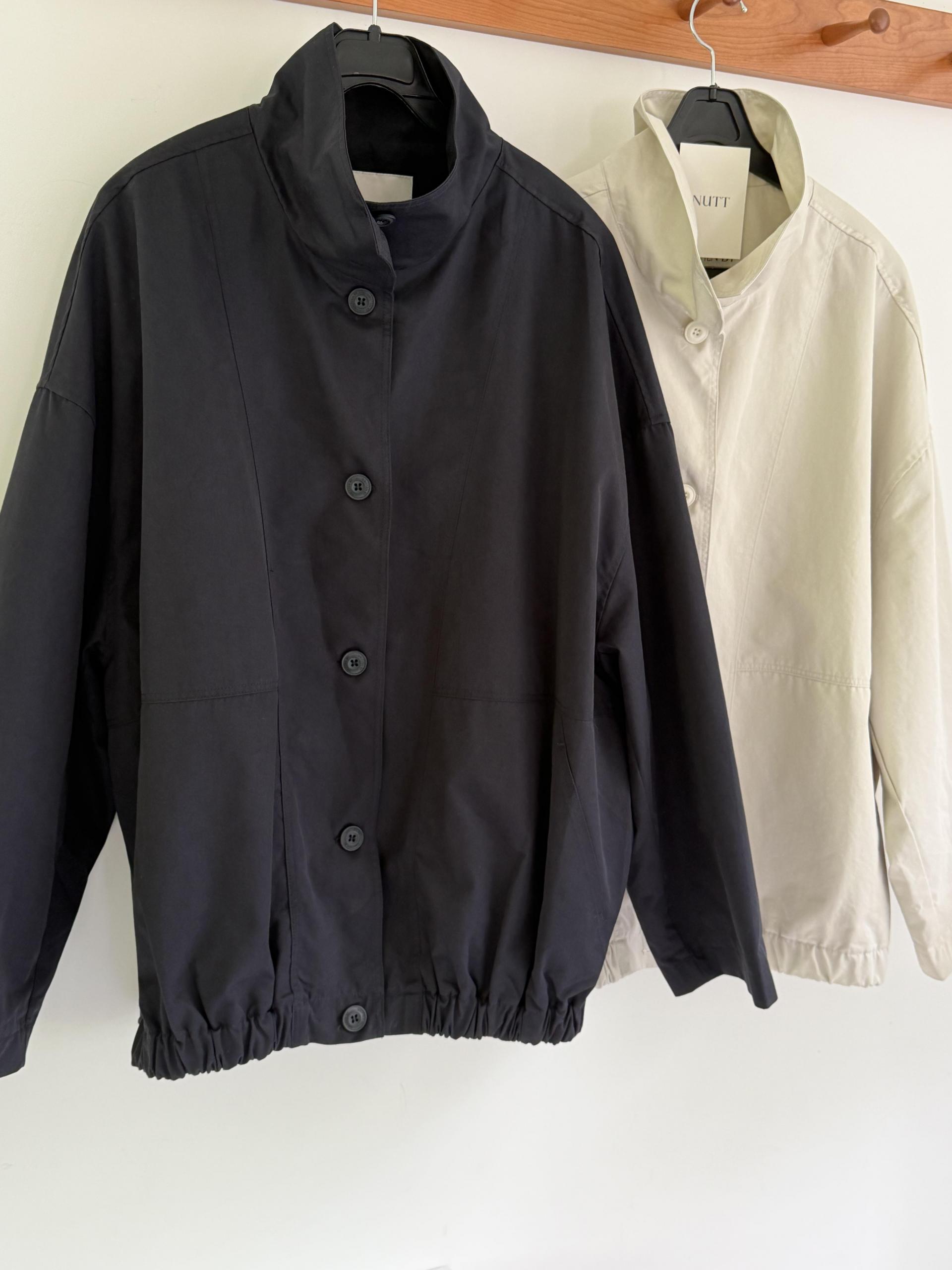 half jumper (cream beige/navy)