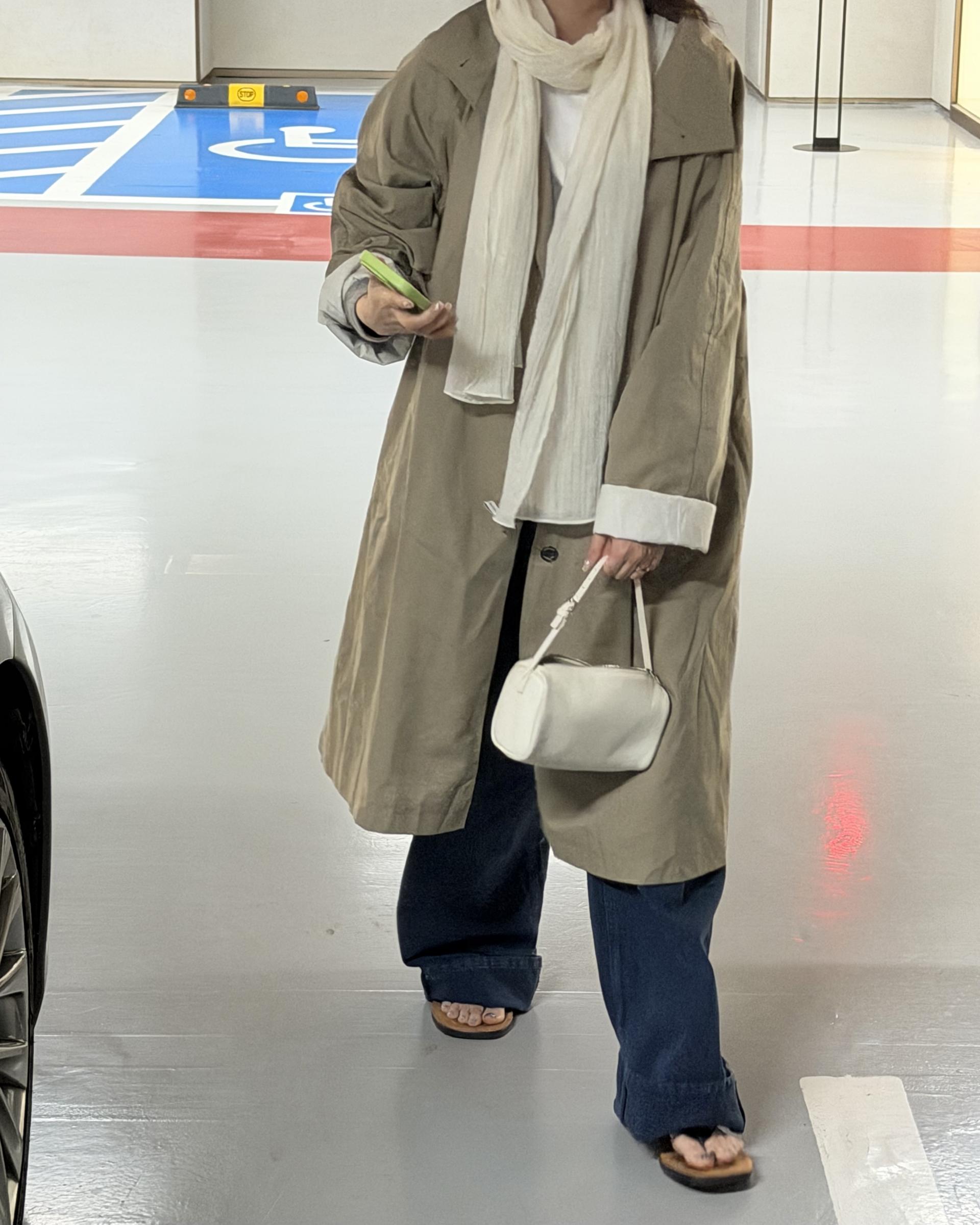 post single trench (khaki)