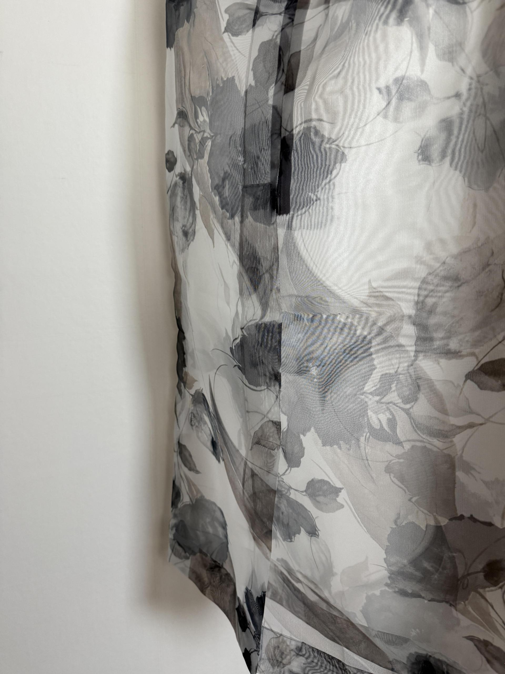 see layered skirt (grey/beige) 완