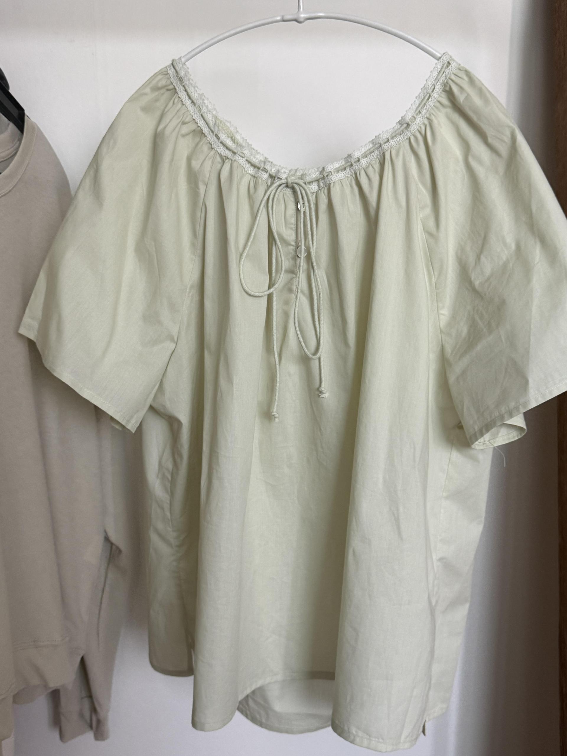 botanic blouse (mint/white)