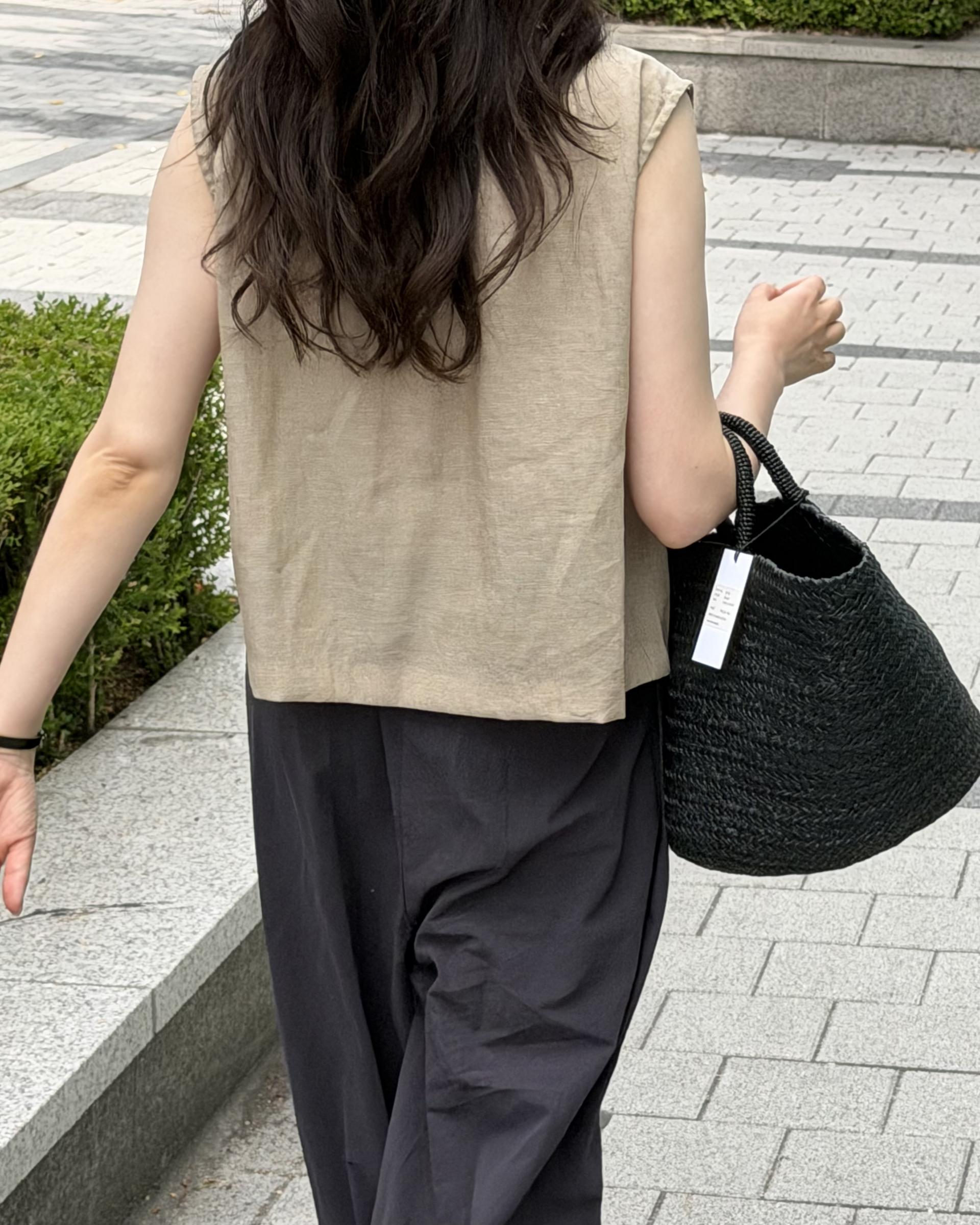 rusk cotton pants (charcoal/navy)