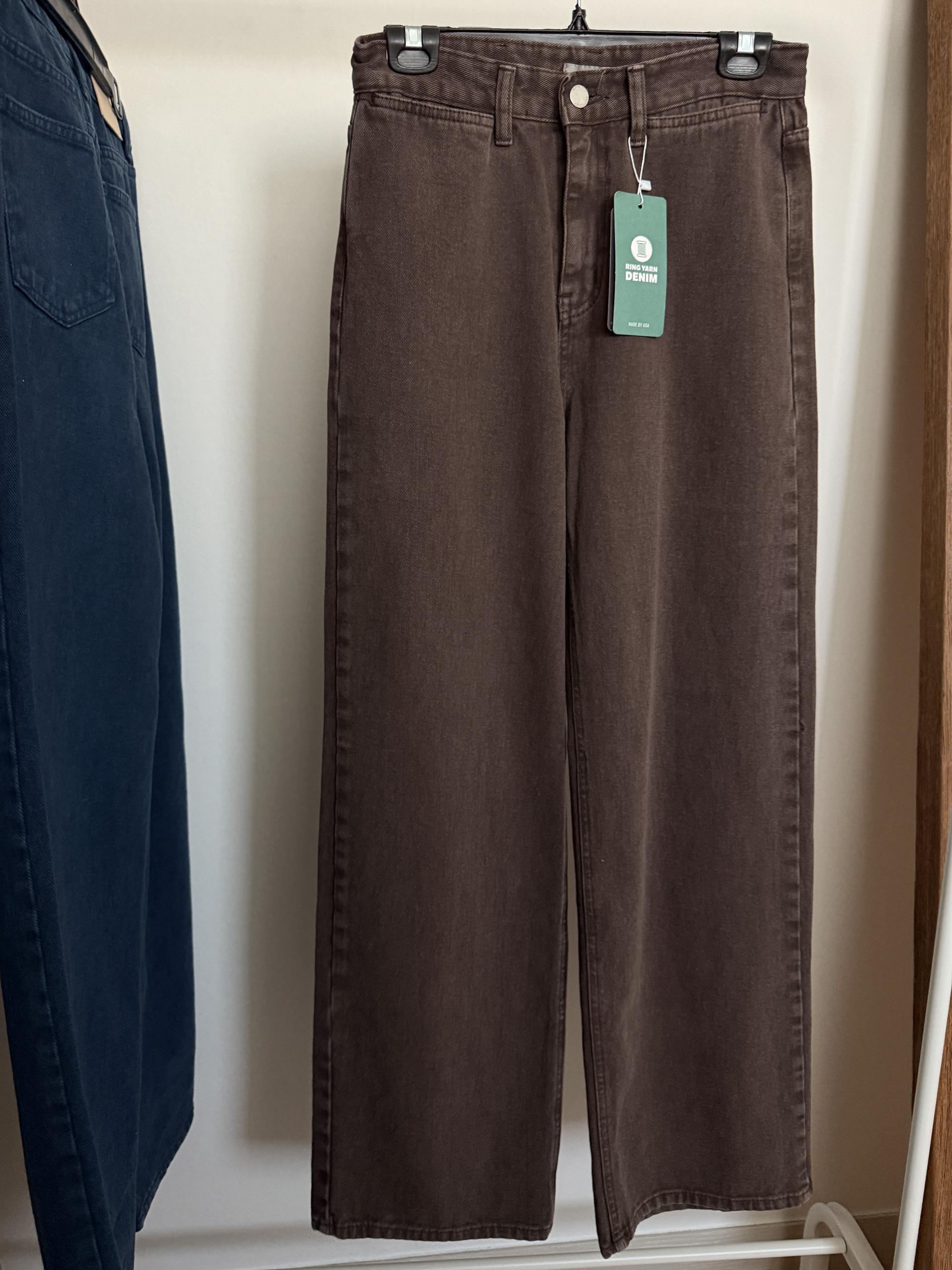 moon dying pants (brown/blue)