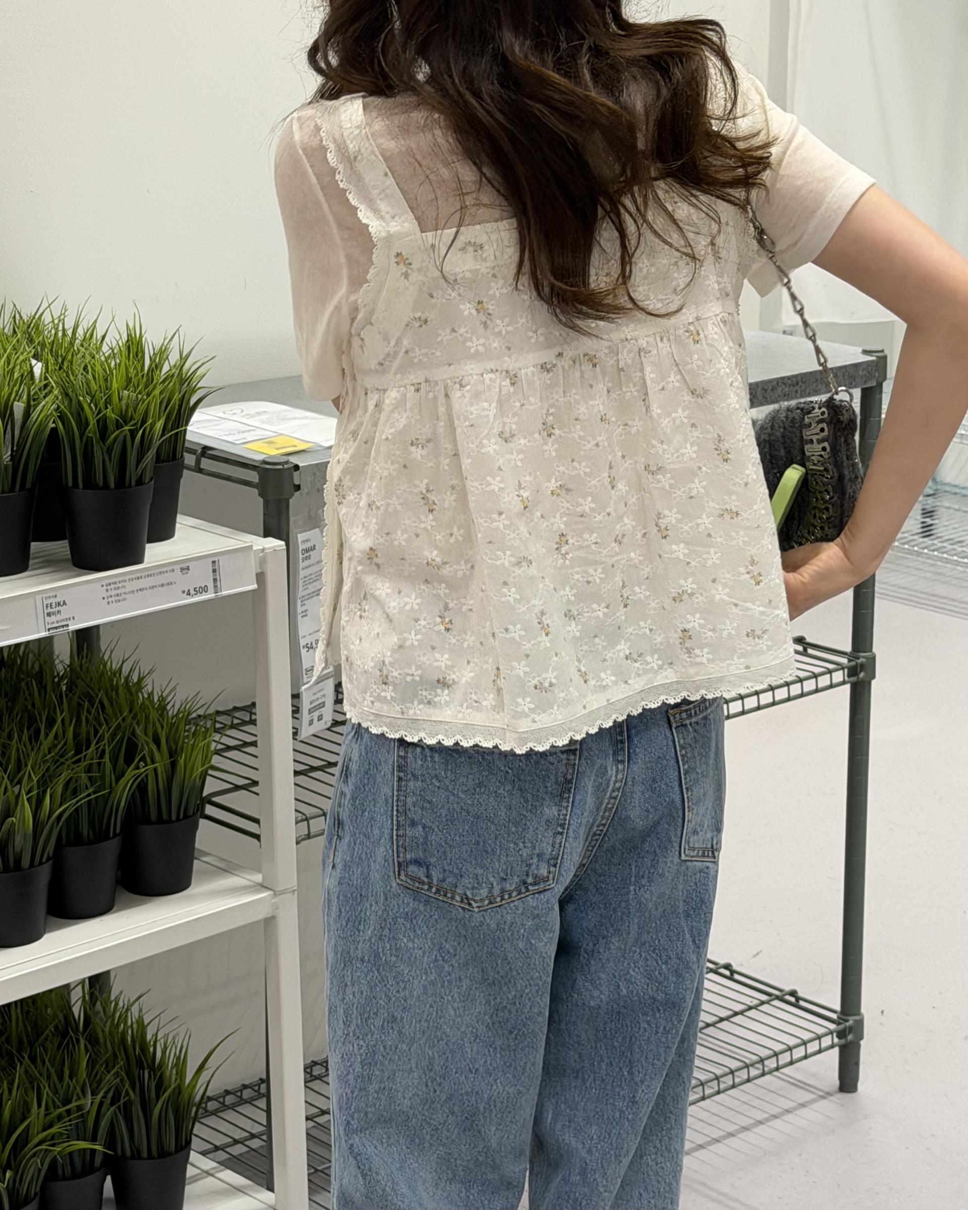 primrose blouse (flower/black)
