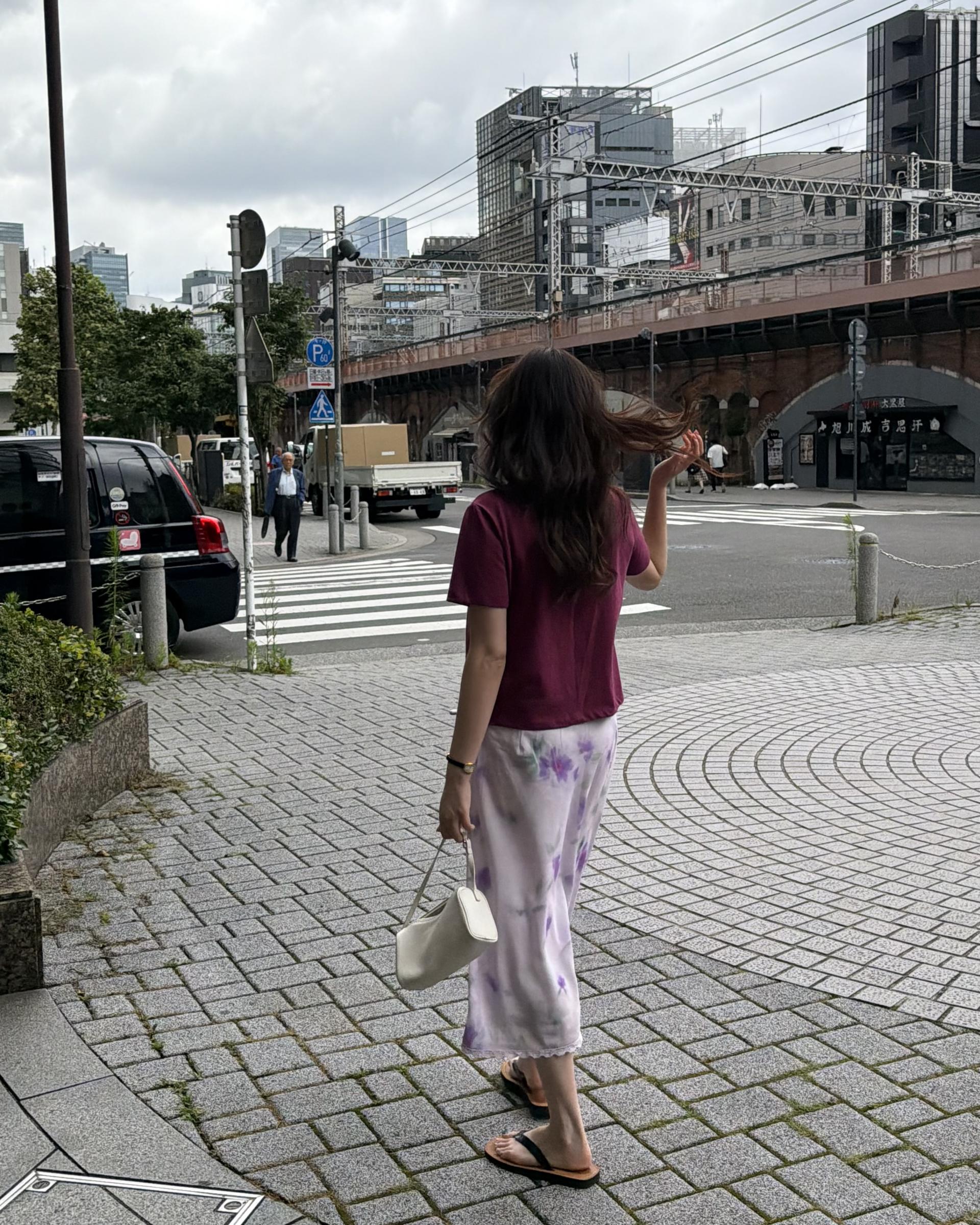 palette lace skirt (grey/purple)