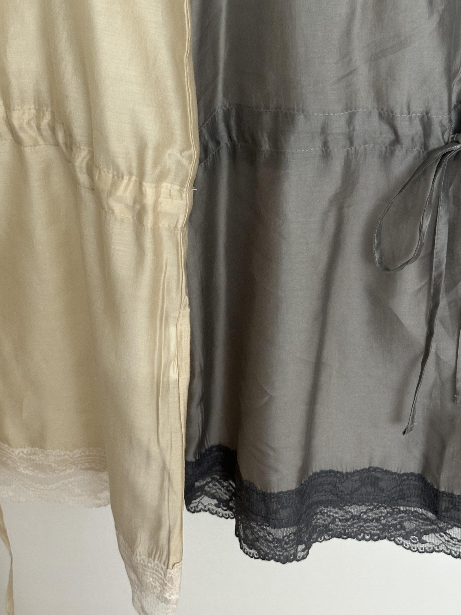 madame lace dress (butter/grey)
