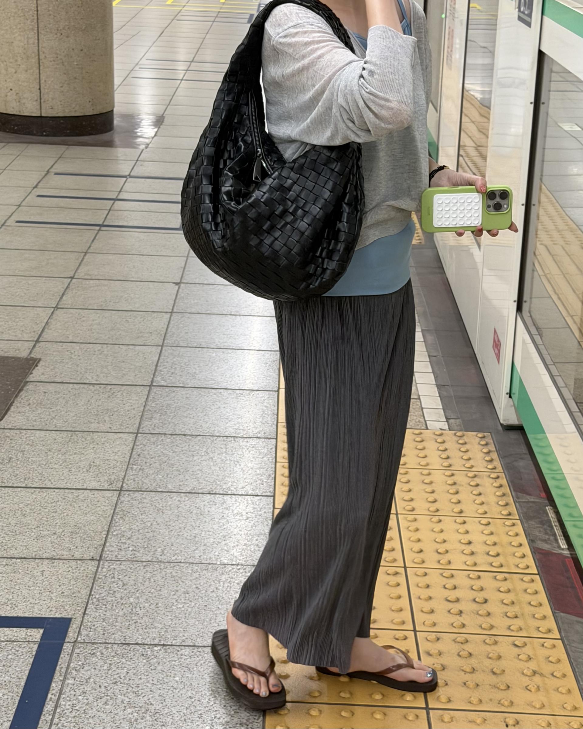 <made> penne skirt (charcoal grey)