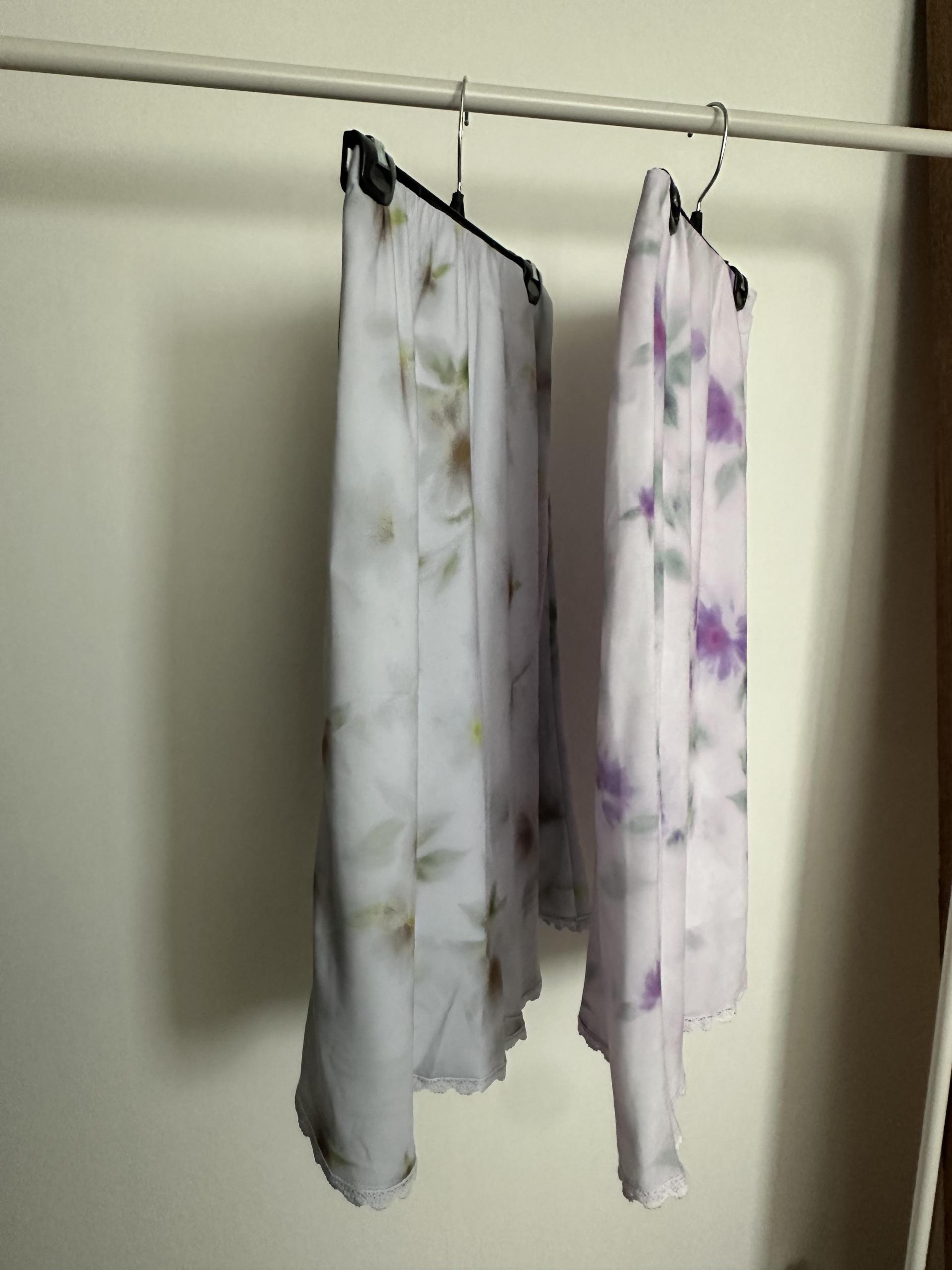 palette lace skirt (grey/purple)