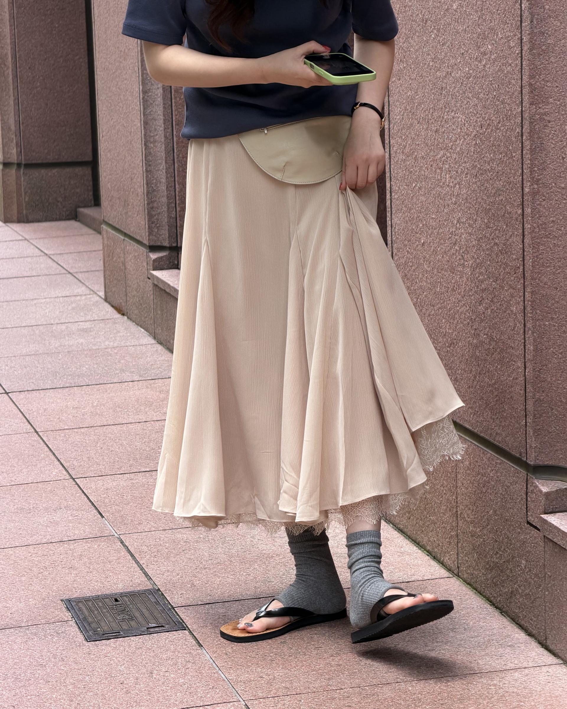 veil lace skirt