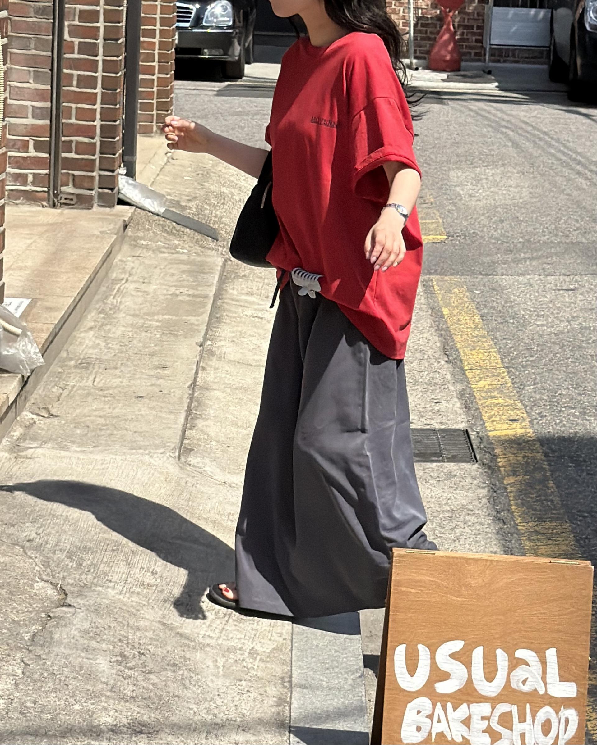 manhattan top (red/charcoal)