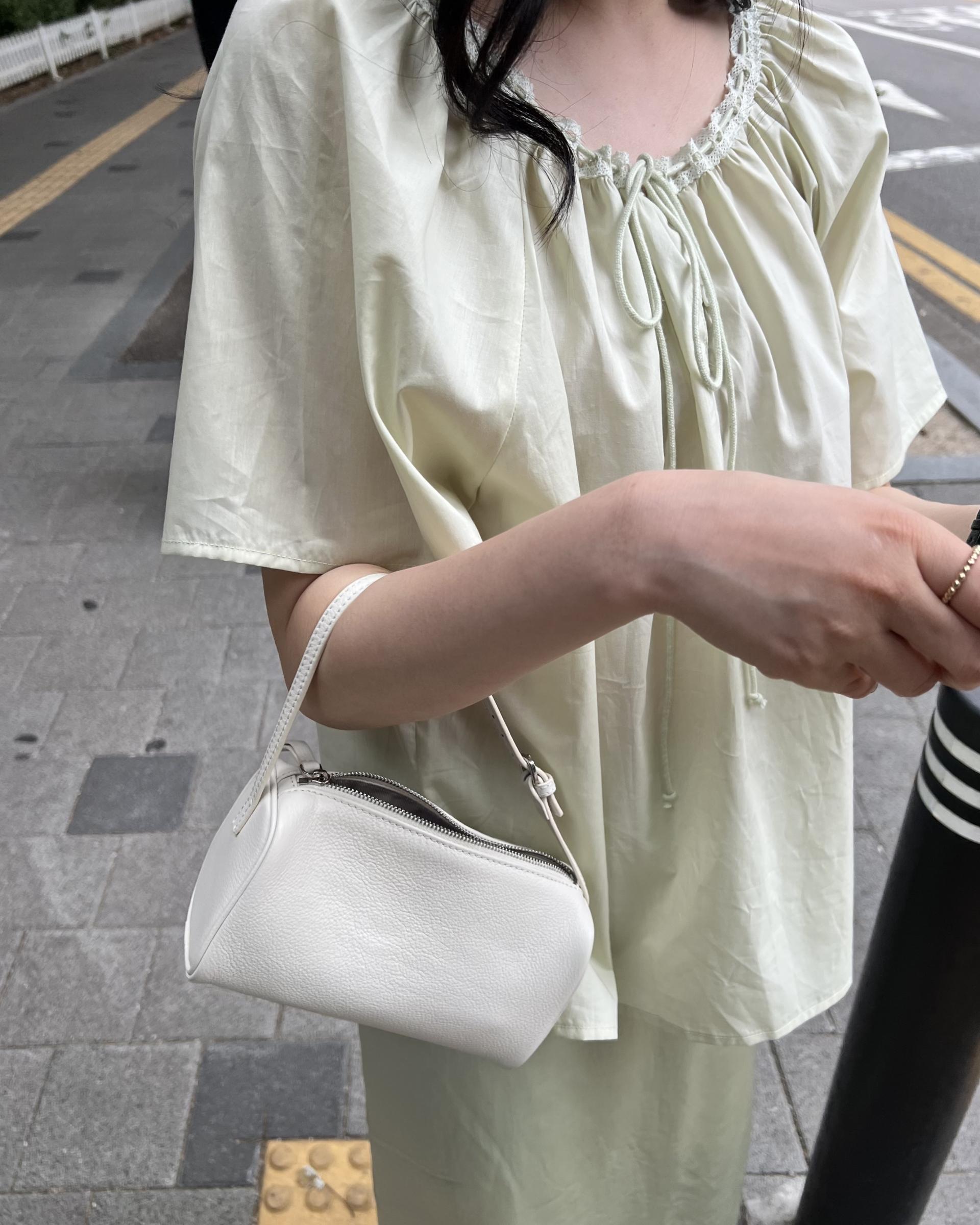botanic blouse (mint/white)
