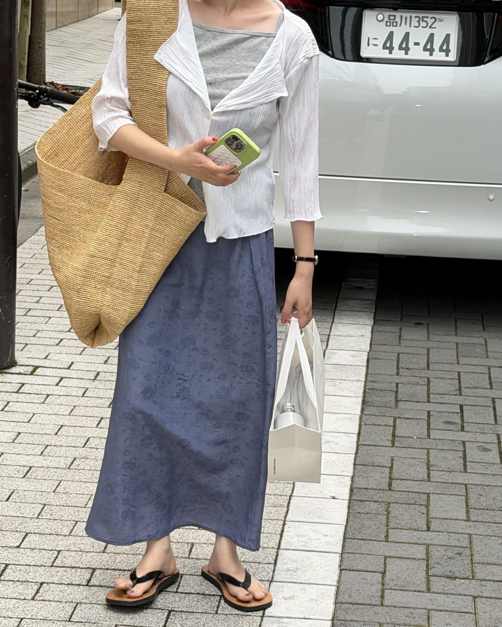 <made> Aoi jacquard skirt