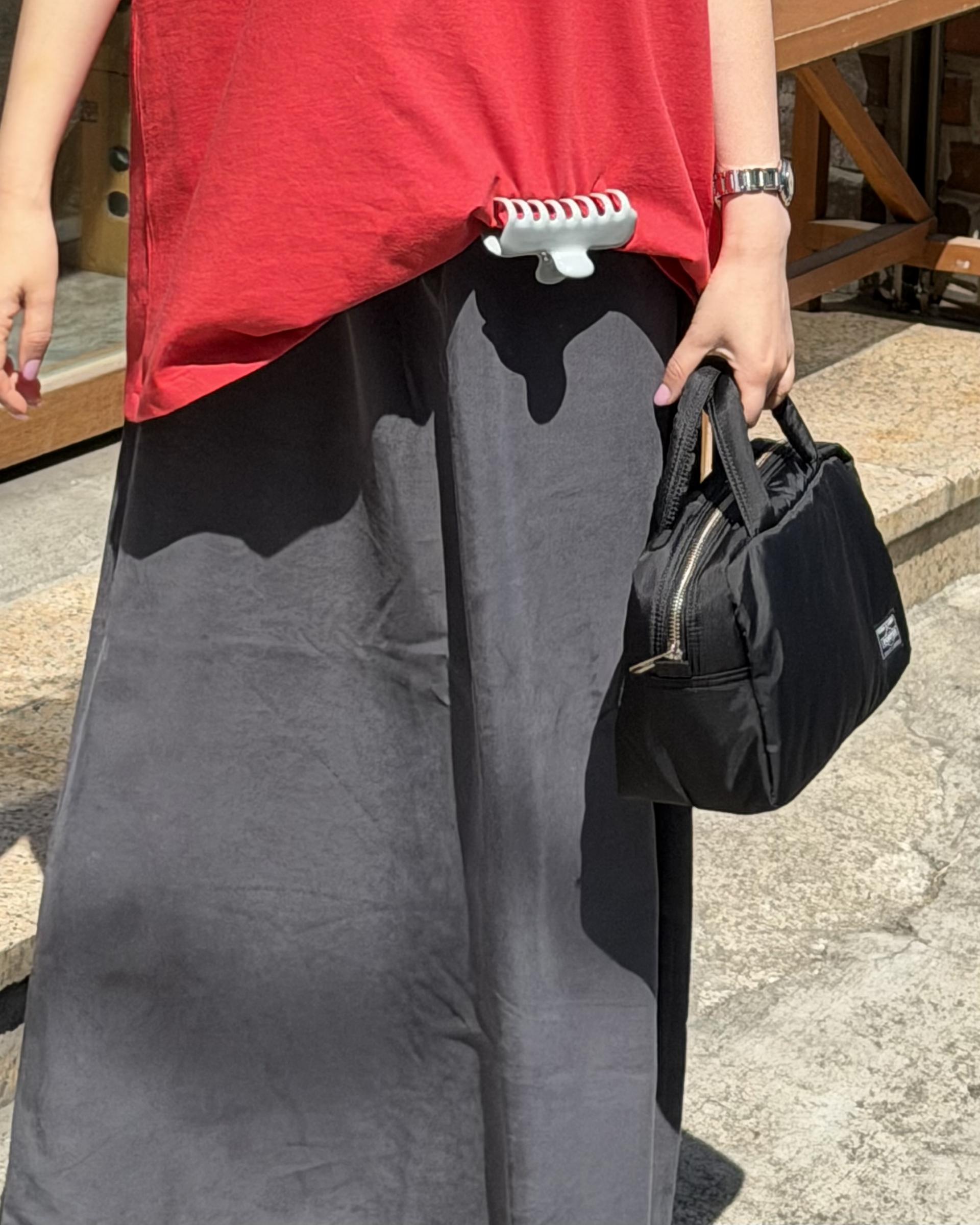 manhattan top (red/charcoal)
