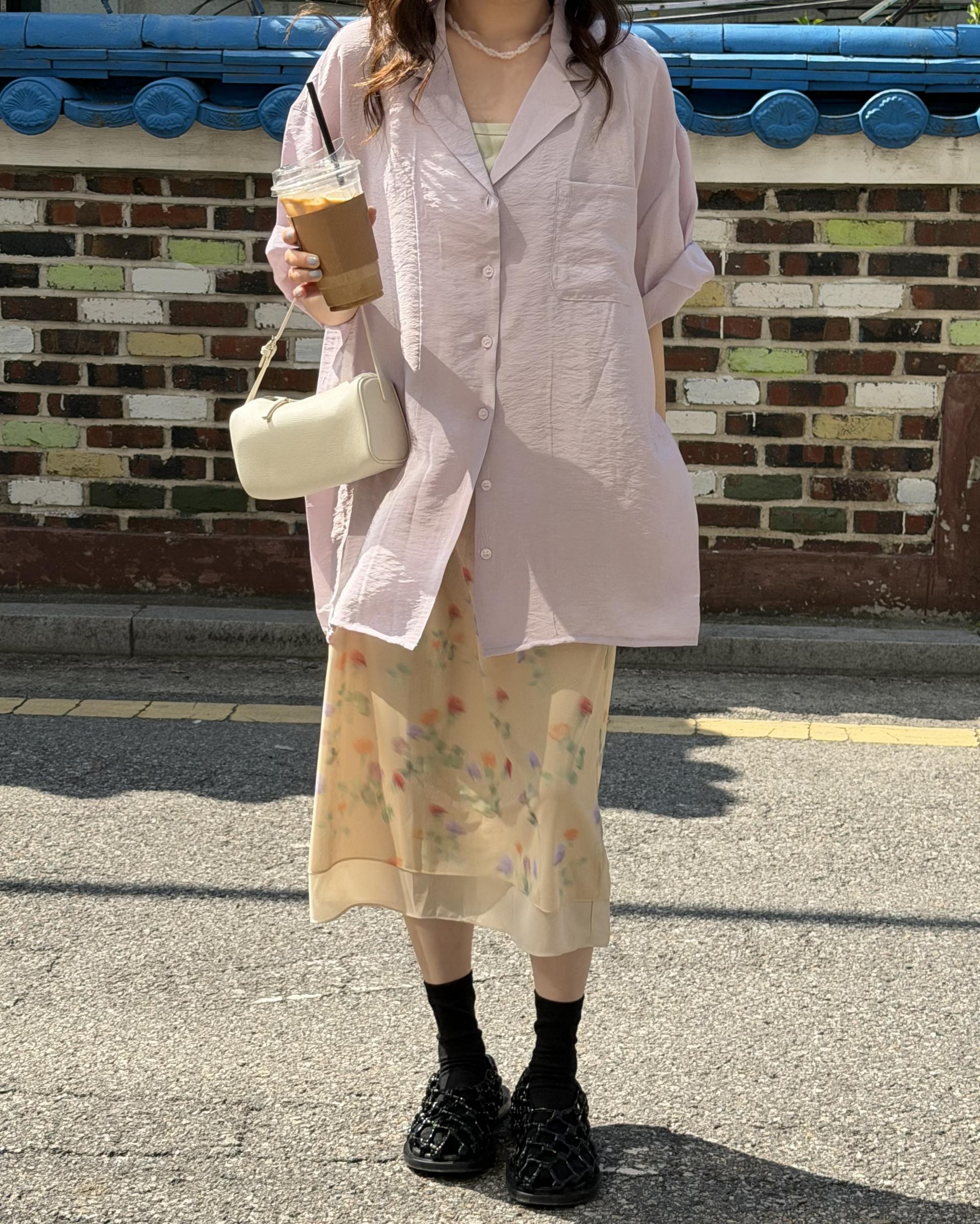bong bong skirt (beige/black)