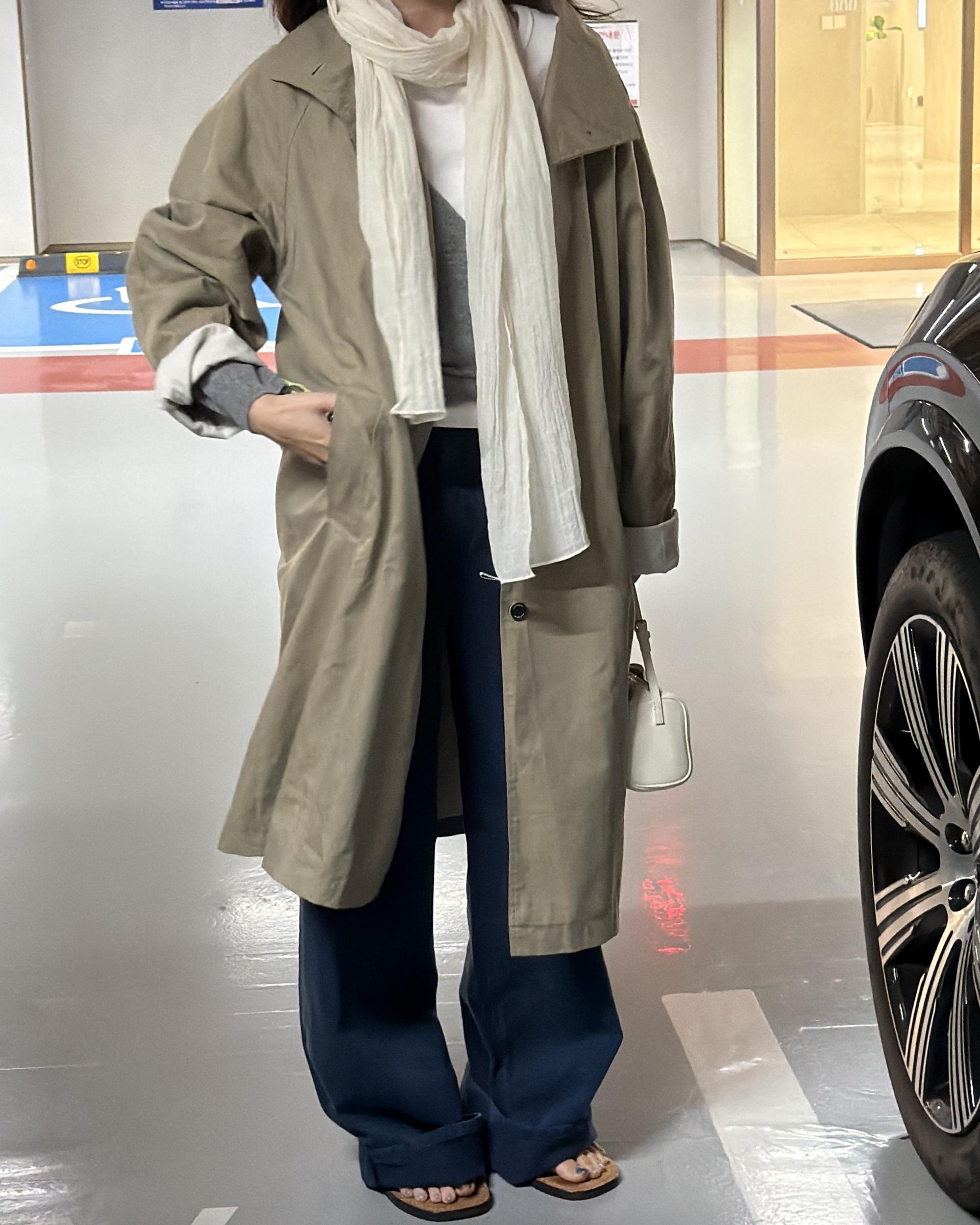 post single trench (khaki)