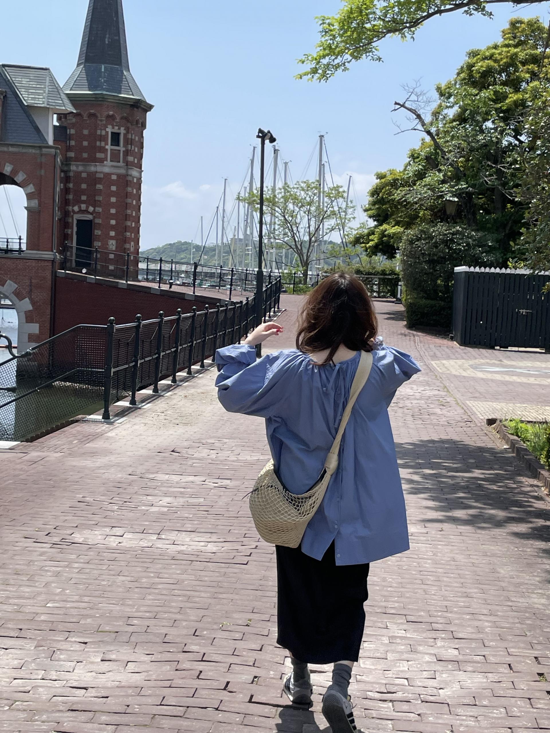 <made> sorbet blouse (indigo blue) (13차 pre-order)