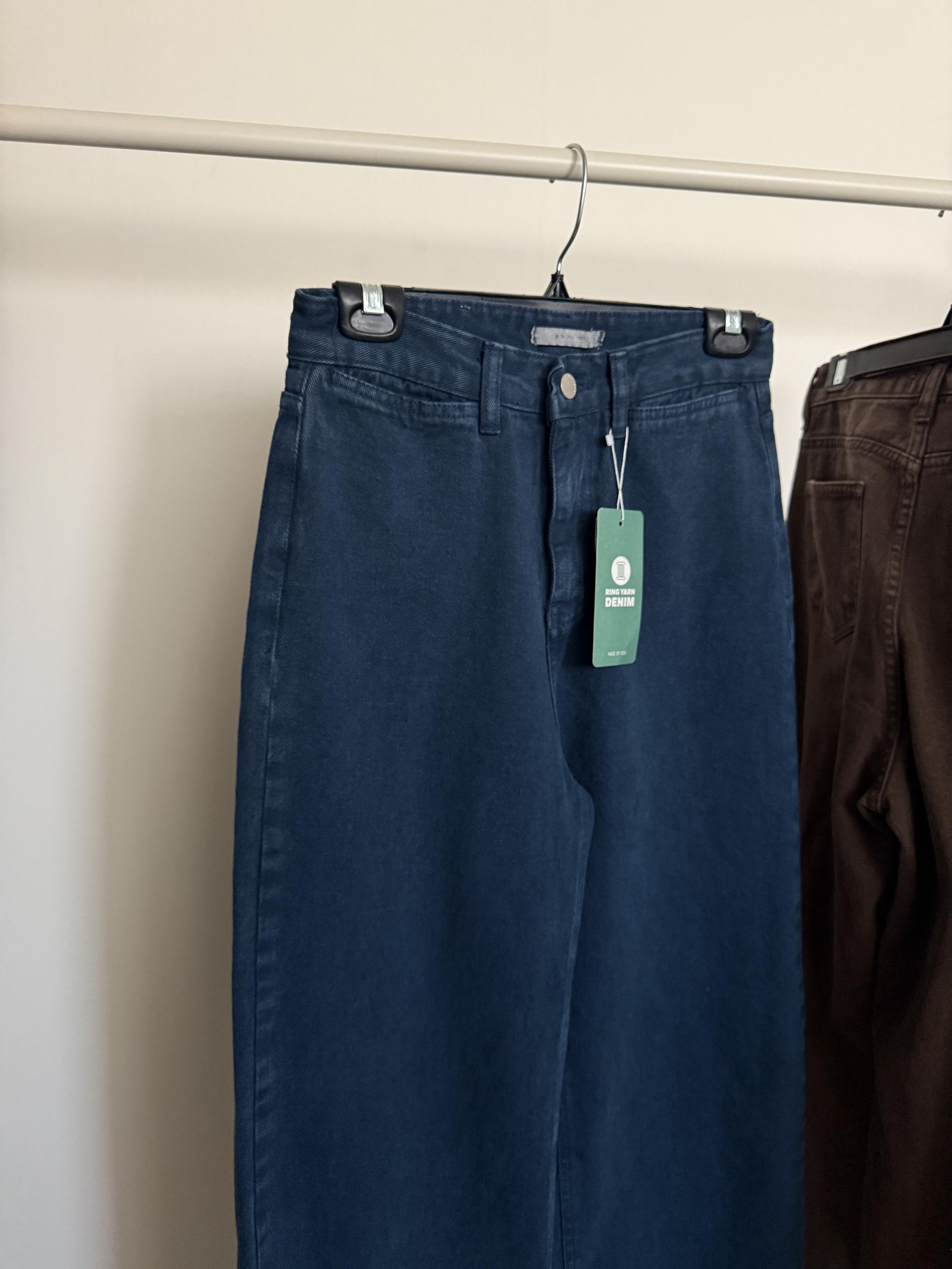 moon dying pants (brown/blue)