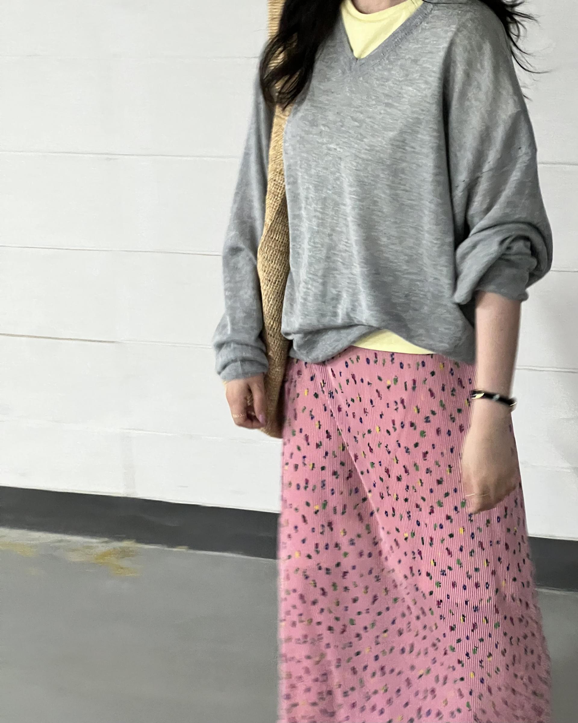 <made> penne skirt (bubble gum)