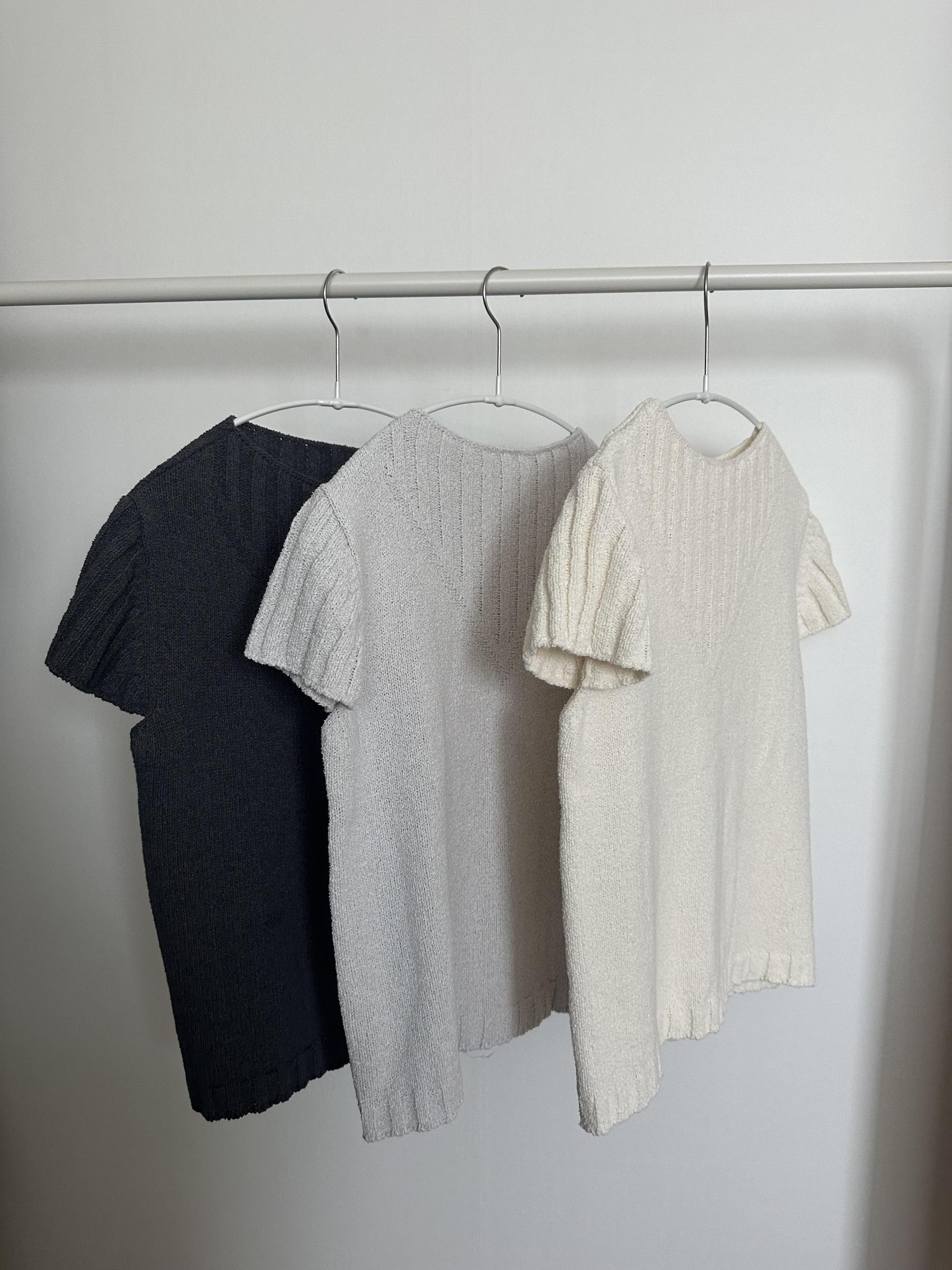 emma half knit (cream/pale grey/charcoal)