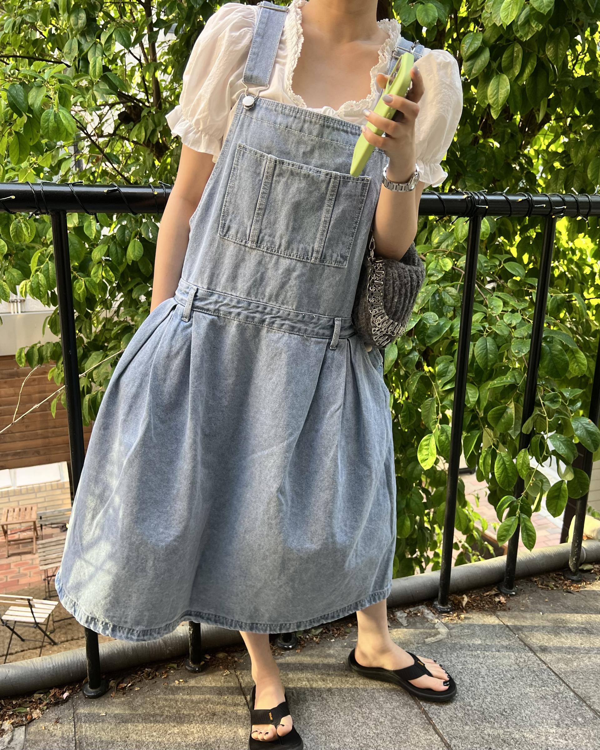 miguel denim overall 완
