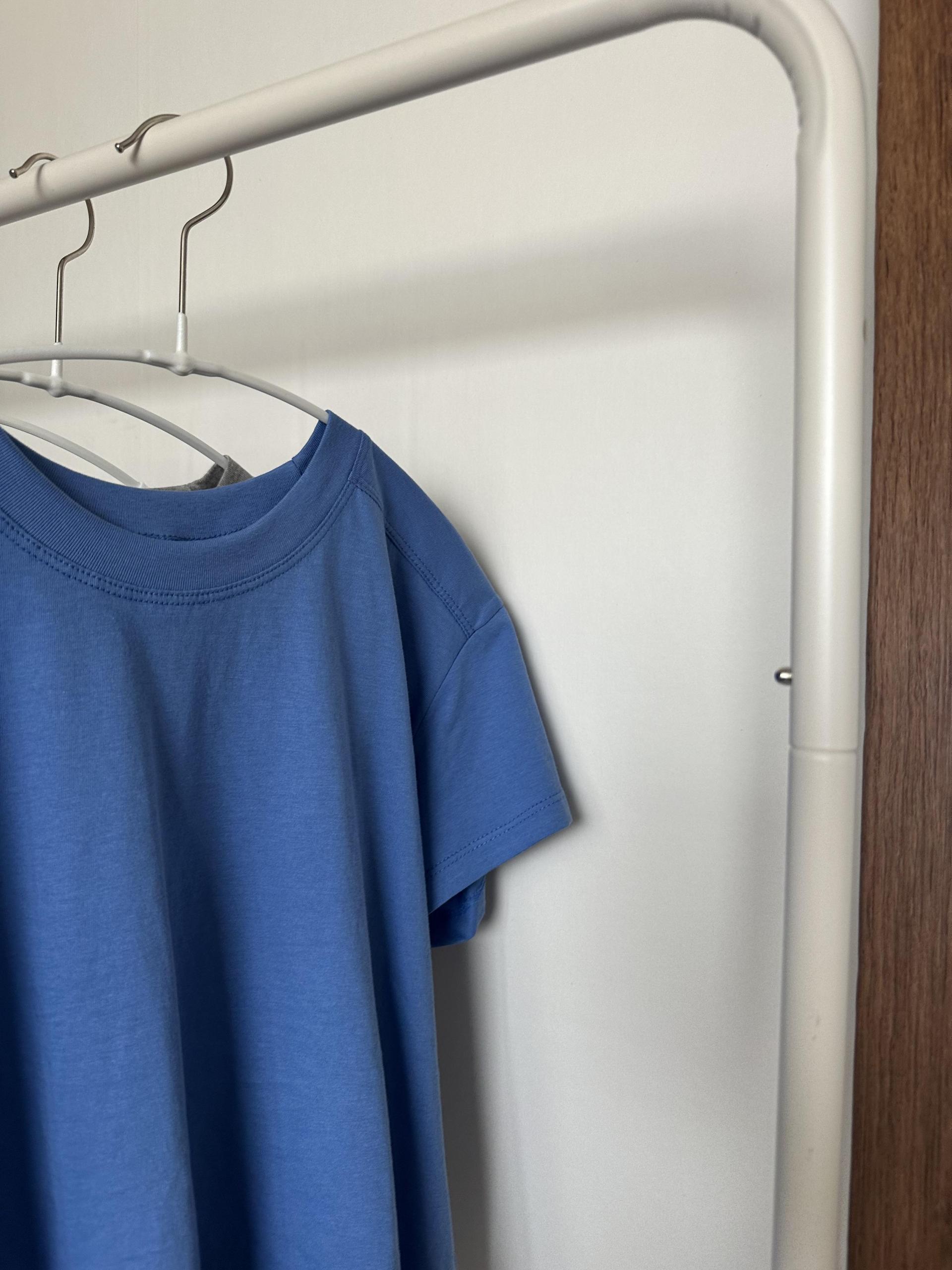 mile top (aqua blue/melange/white) 완