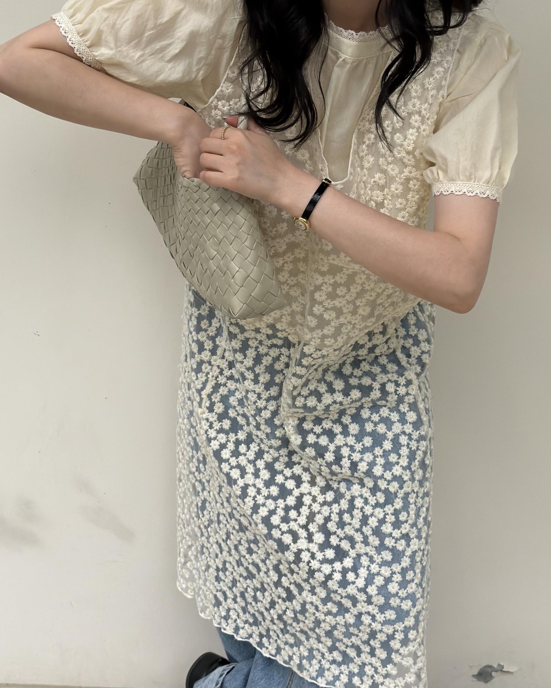 flan lace blouse (cream/ivory)