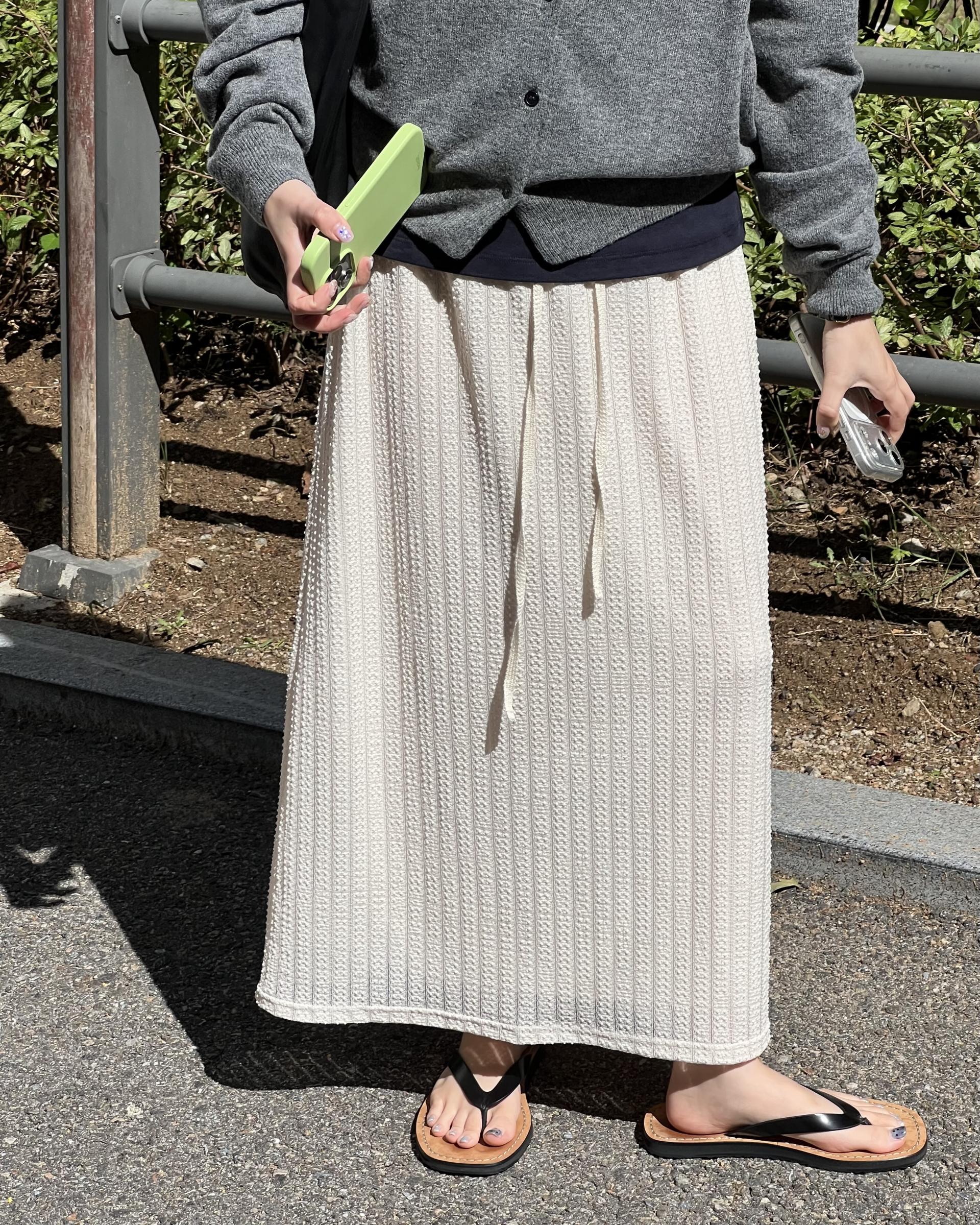 bowl round cardigan (grey/khaki/red) ์