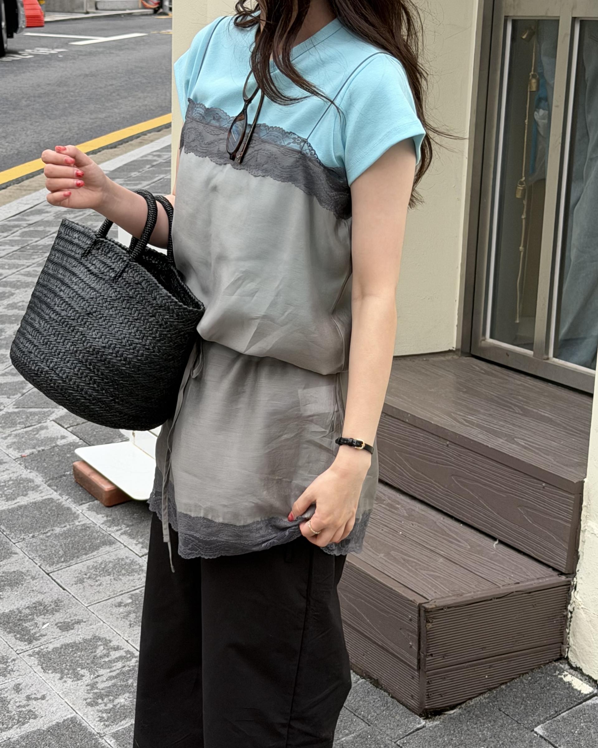 Lake top (blue/pink/hop pink) 완
