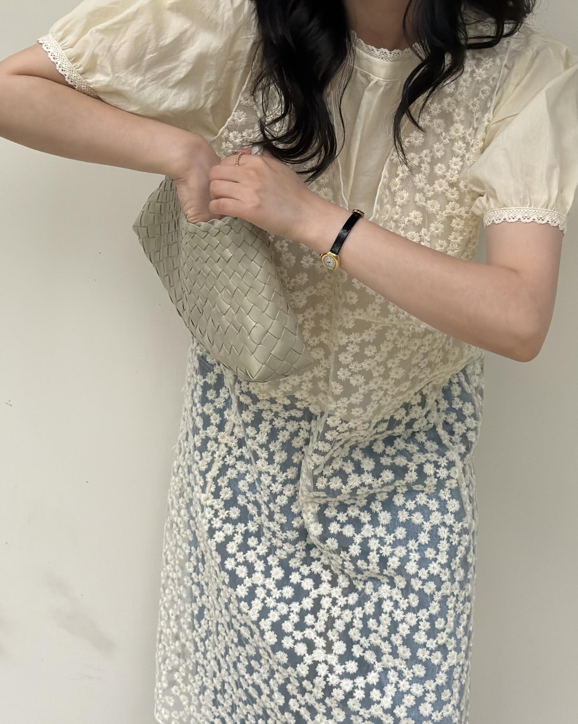 flan lace blouse (cream/ivory)