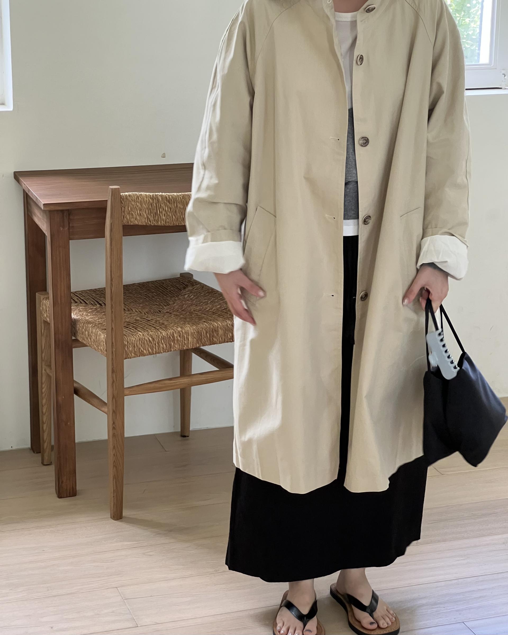 base wrinkle skirt (black/cream)