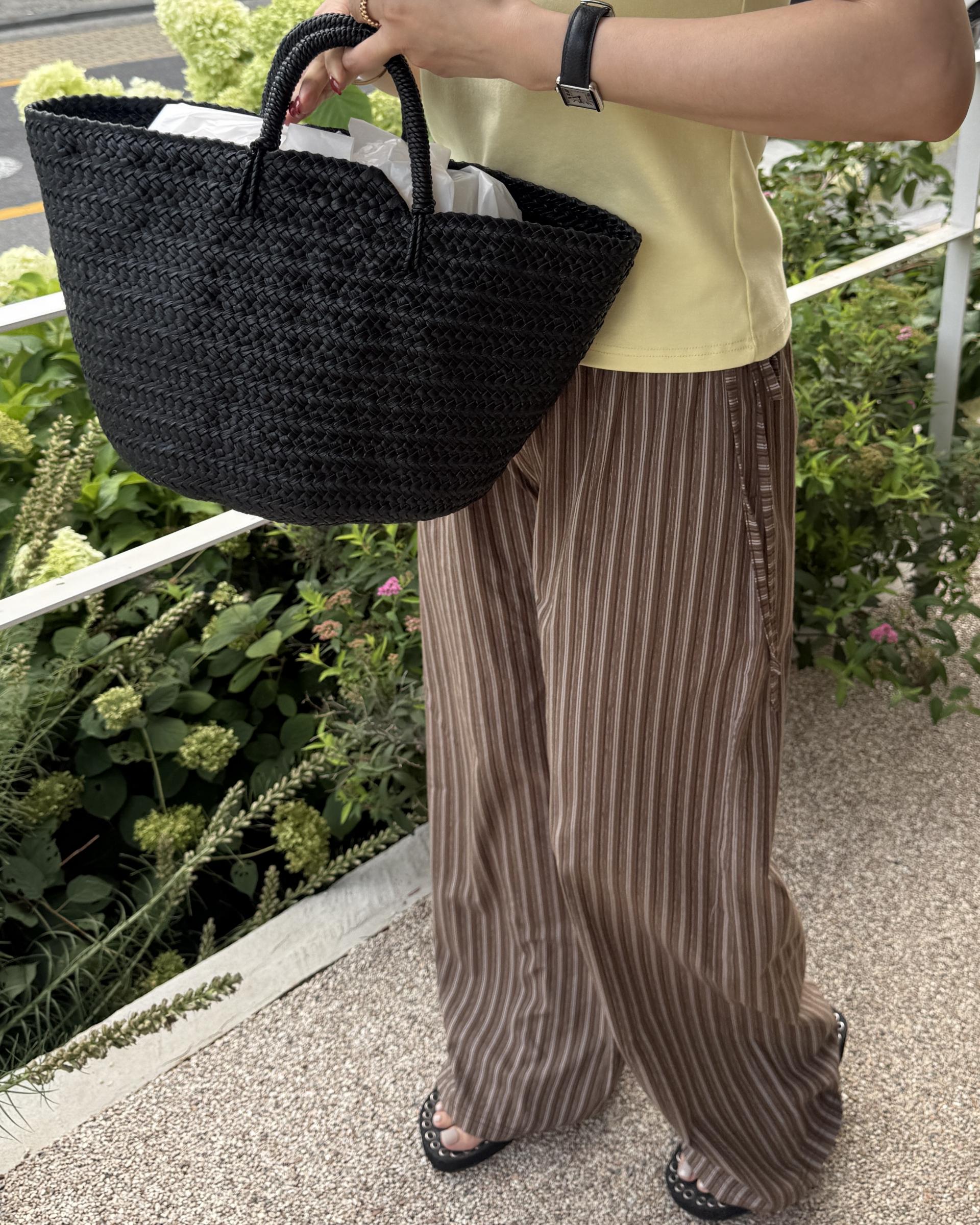 zinny stripe pants (blue/brown)