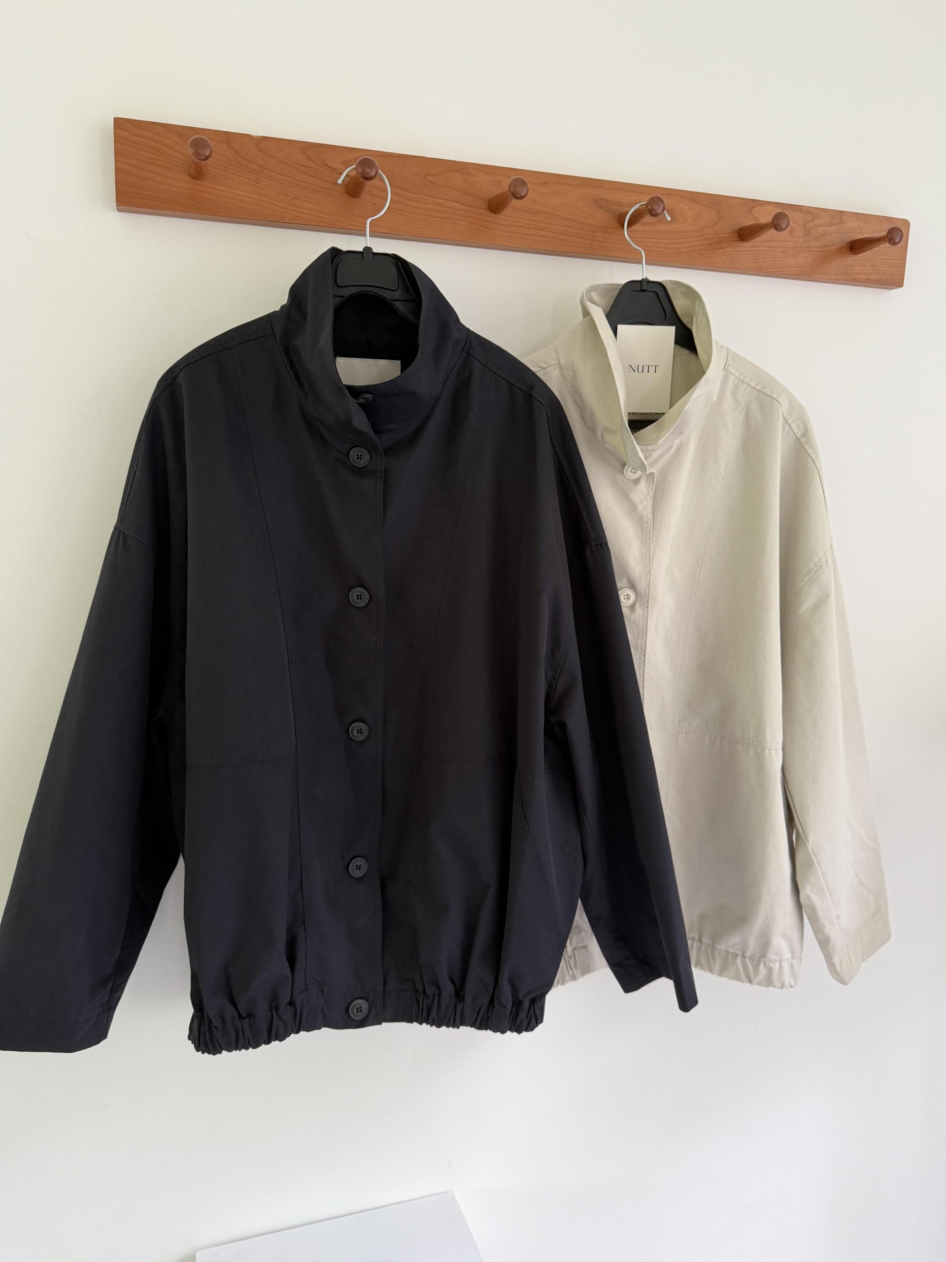 half jumper (cream beige/navy)